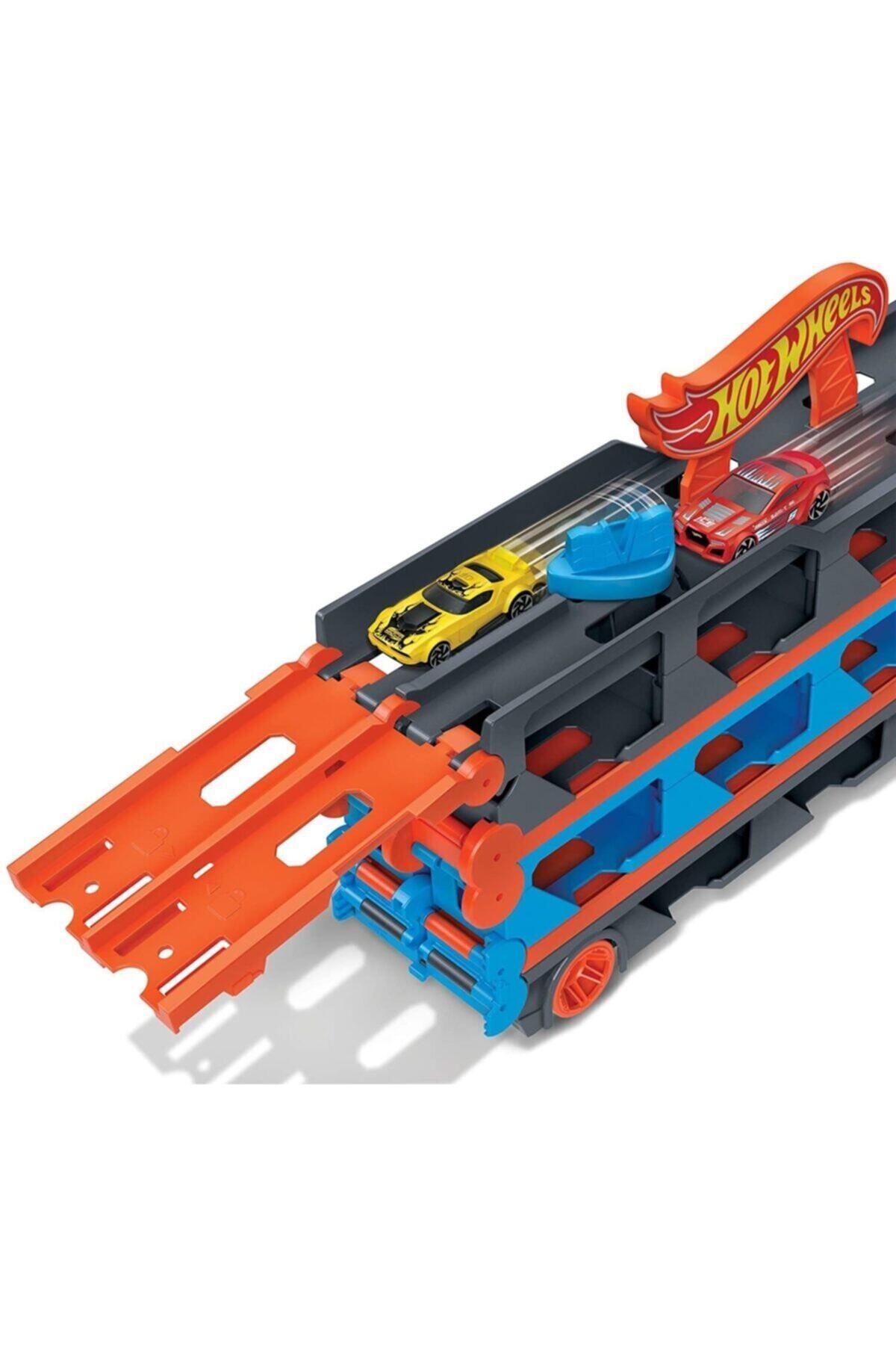کامیون و ماشین آلات ساختمانی اسباب بازی با پیست سرعت هدیه 3 وسیله نقلیه GVG37 از ترکیه HOT WHEELS