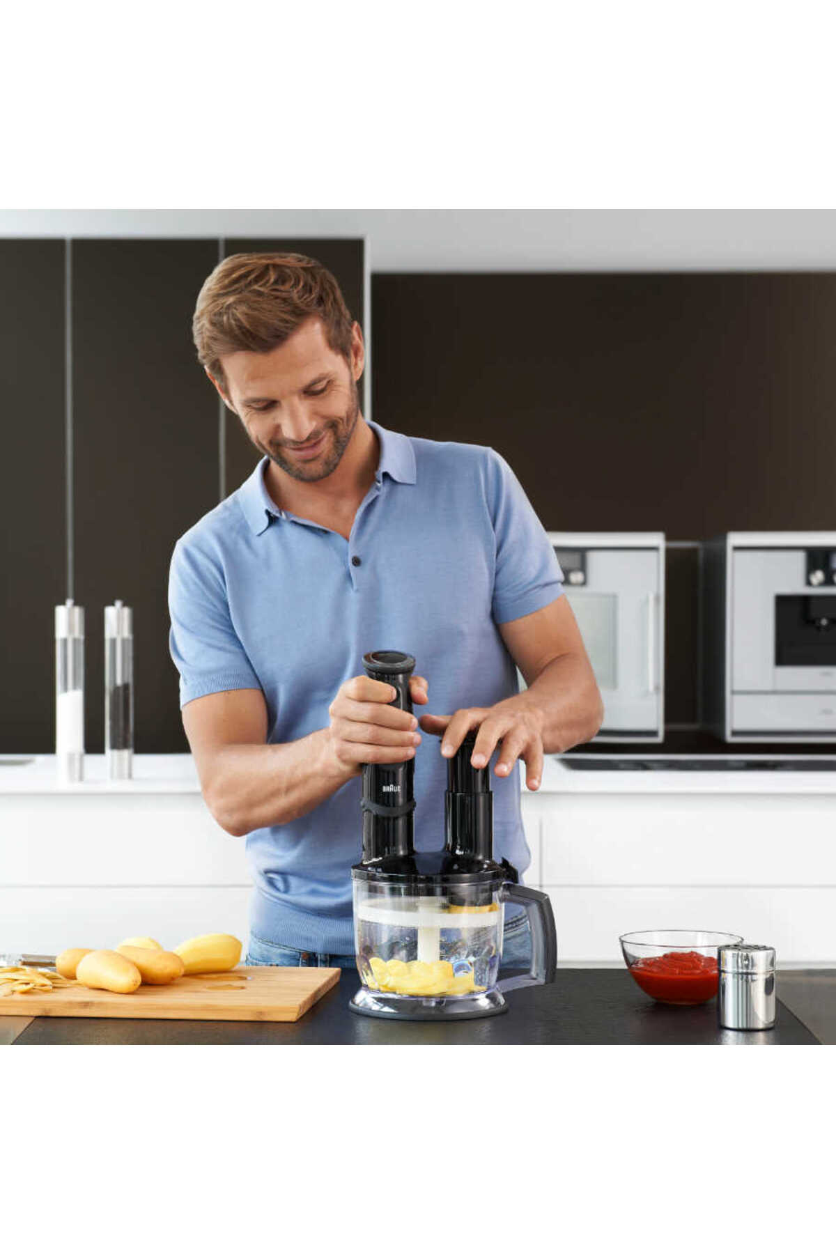 ست مخلوط کن EVREKALA BLENDER SET BRAUN MULTIQUICK BLENDER, BEATER AND RONDO 5 SERIES NEW AUTHORIZED اورجینال Braun