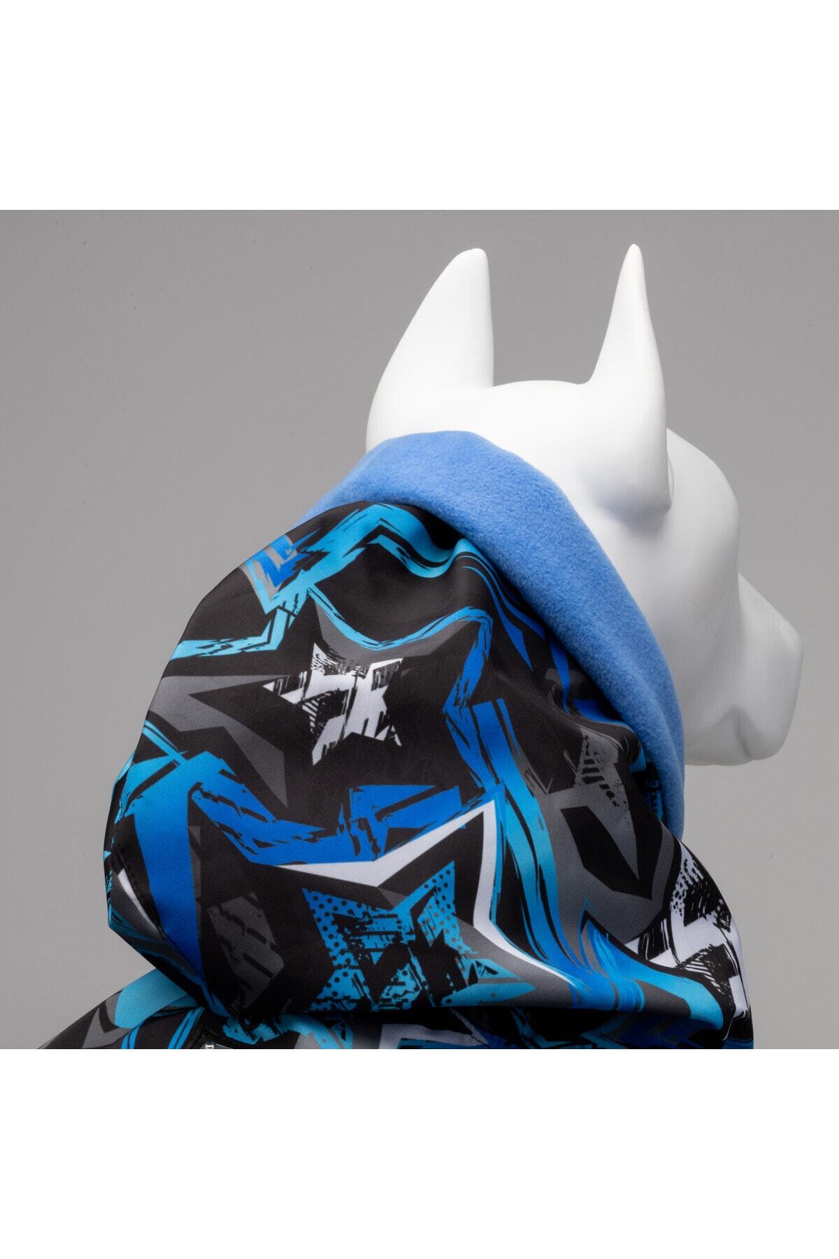 بارانی سگ Blue Star با آستر پلار، ضدآب و ۱۰۰٪ پلی‌استر آبی