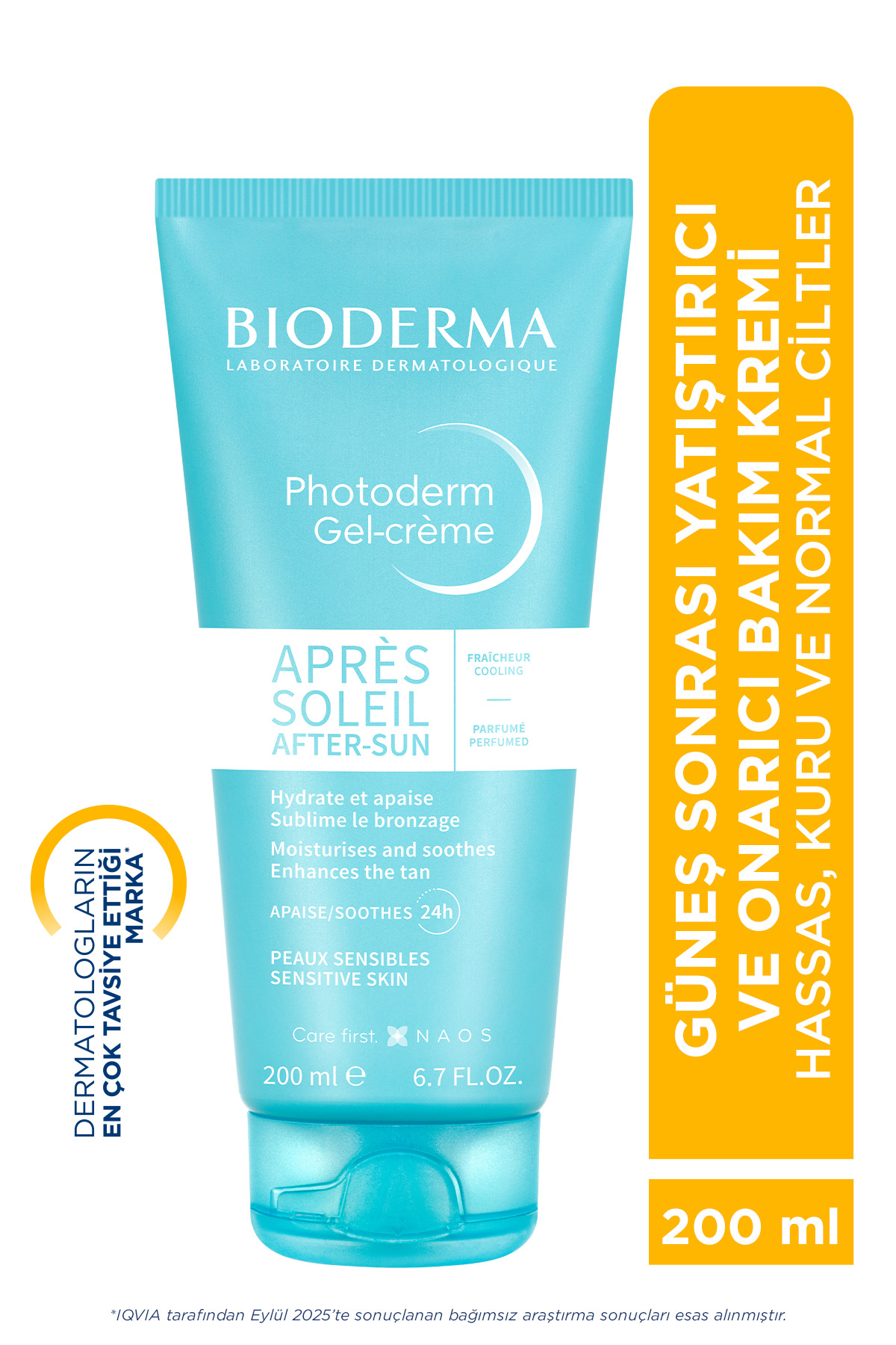 Bioderma پس از آفتر سان ژل کرم مرطوب کننده پس از آفتر سان، کرم مراقبت آرامبخش 200 میلی لیتر