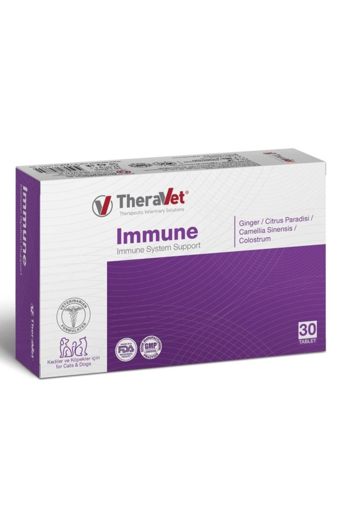 قرص ویتامین پت‌پورت Petport Immune برای گربه و سگ، ۳۰ عددی