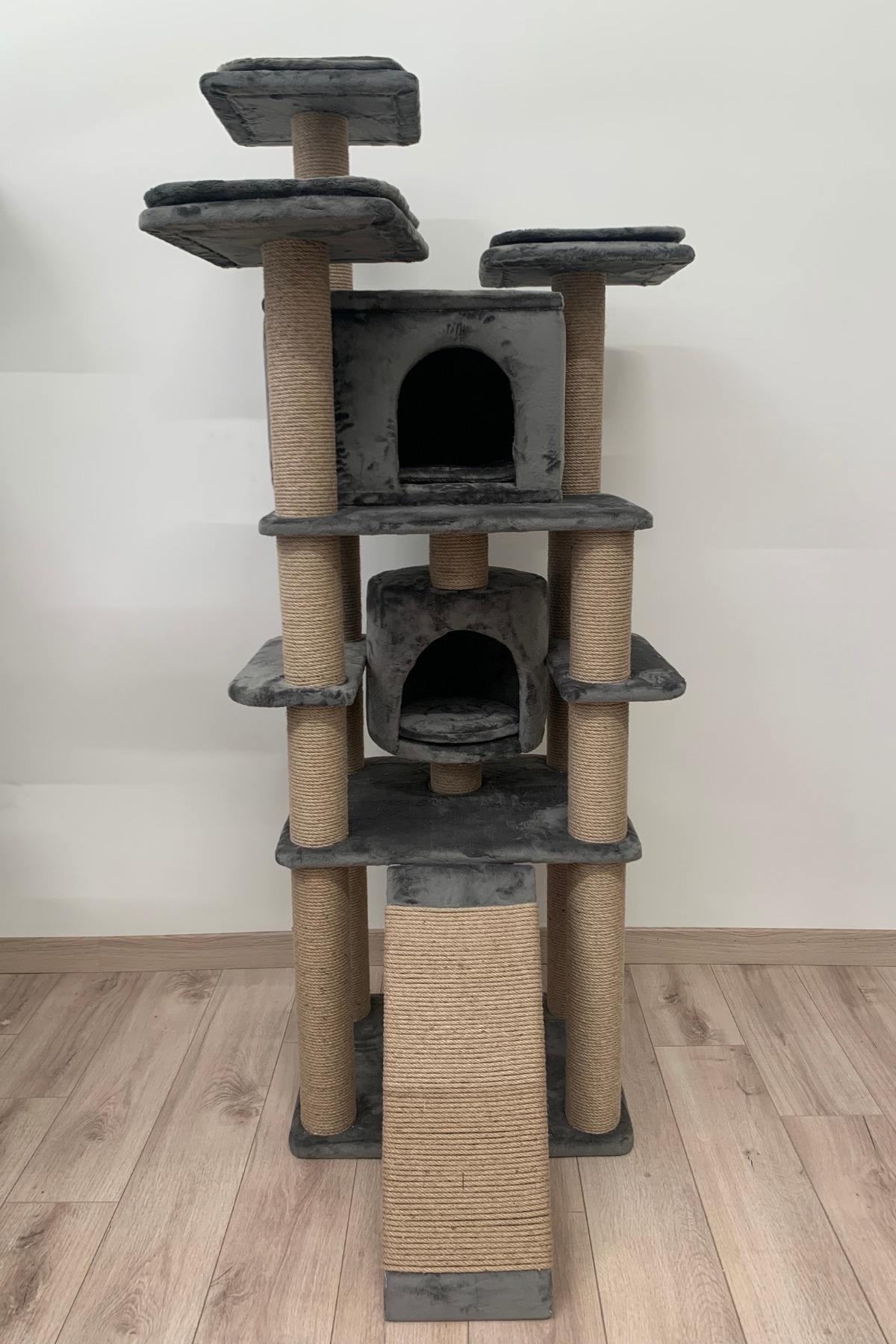 درخت اسکرچر و استراحت گربه Maya Lüks، پت دریمز Pet Dreams، مدل 420100-001-014 خاکستری