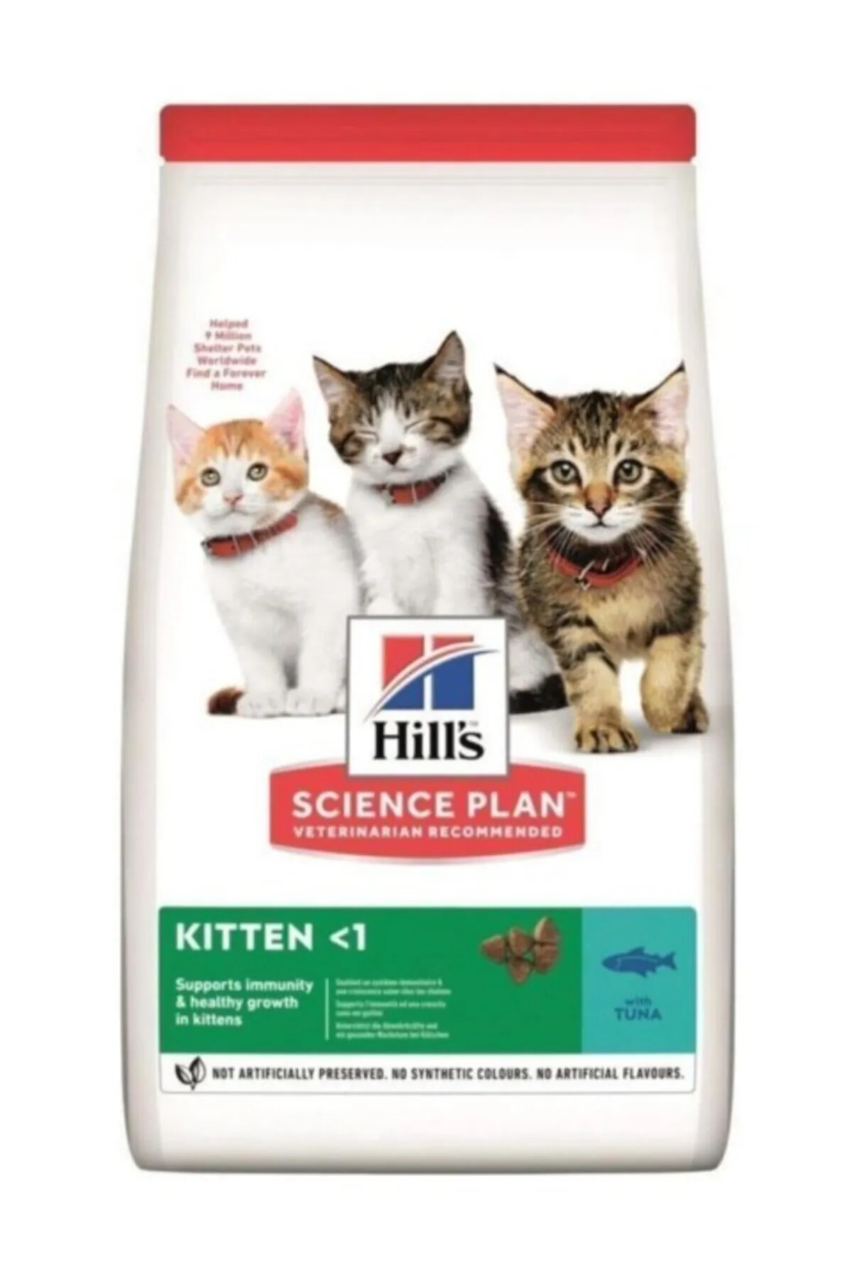 غذای خشک بچه‌گربه هیلز Hill's با طعم ماهی تن، ۱٫۵ کیلوگرم 1.5 Kg