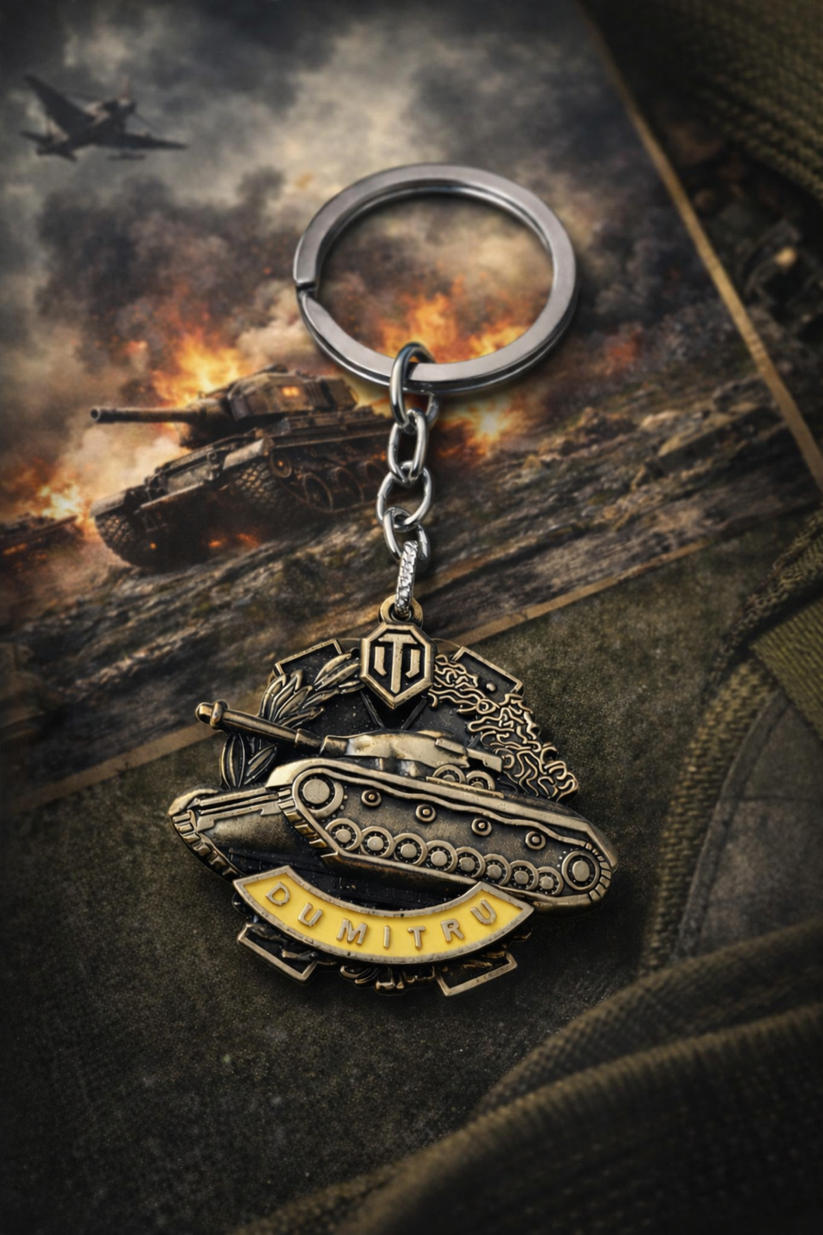 فیگور دسته کلید فلزی WORLD OF TANKS DUMITRU HOME GIFT HOBBY 50 گرم UNISEX MILITARY SUCCESS 1 PIECE esdekor