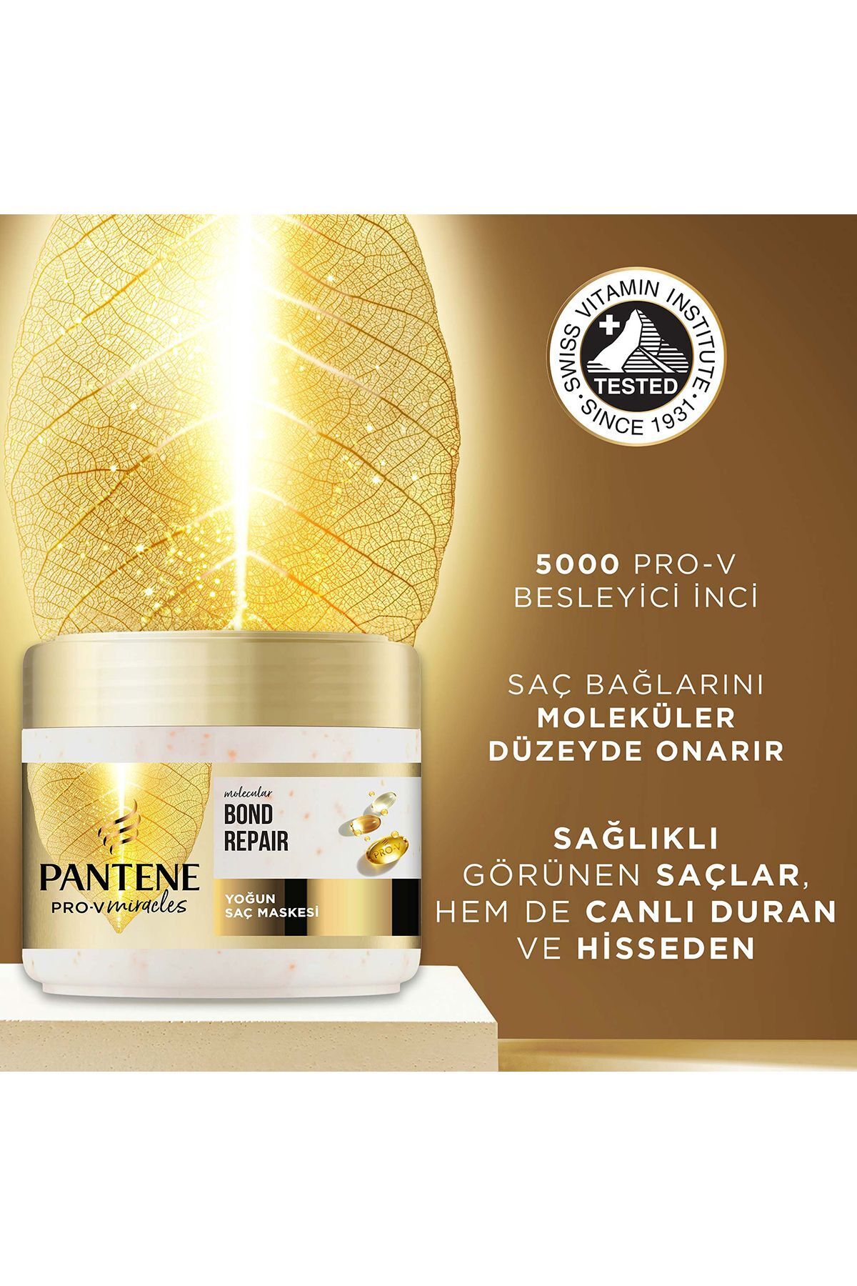 ماسک مو ترمیم کننده مولکولی PRO-V MIRACLES با عصاره مروارید 300 میلی لیتر پنتن Pantene