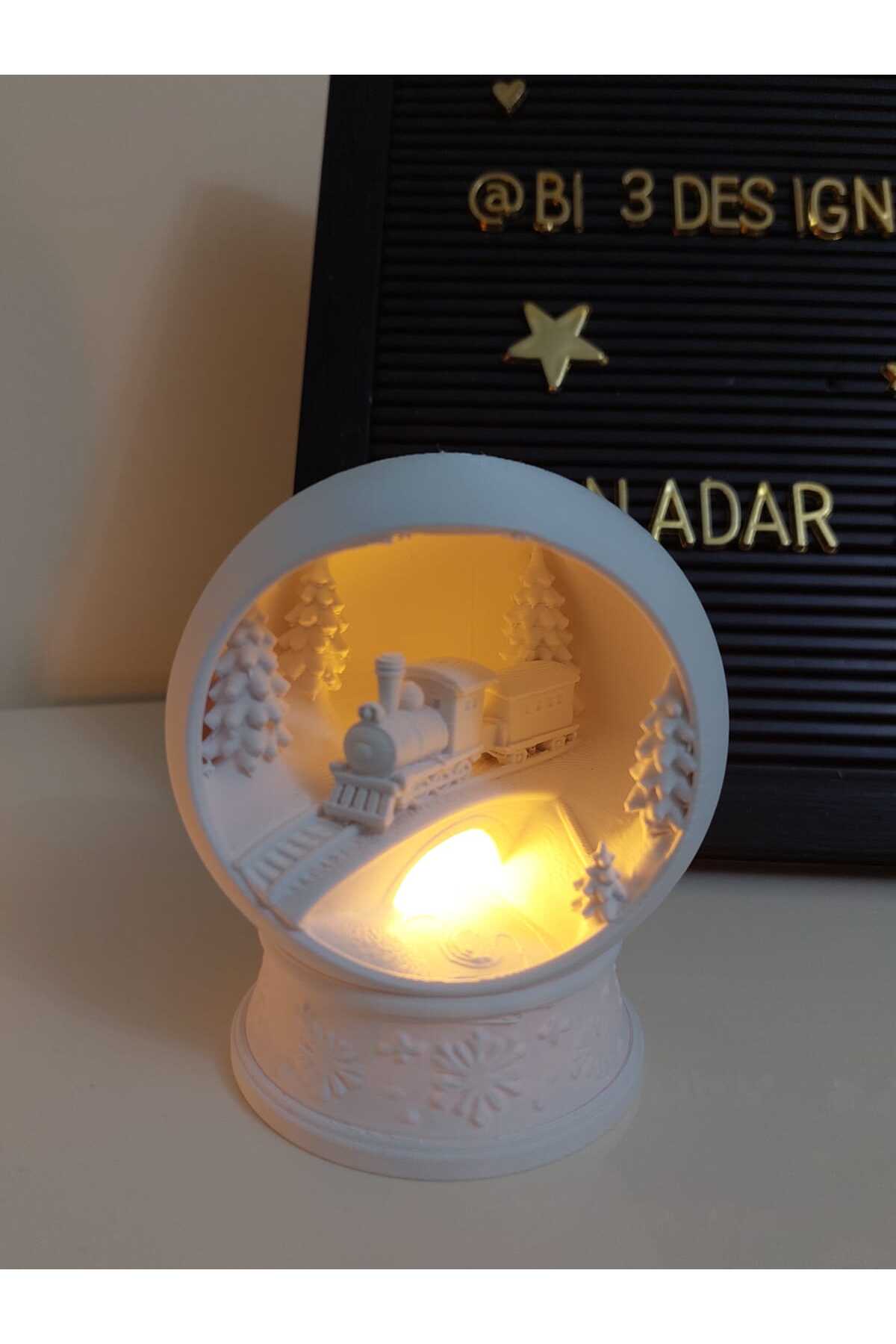 گوی برفی موضوع قطار زمستانی SNOW GLOBE از ترکیه NadarStudio