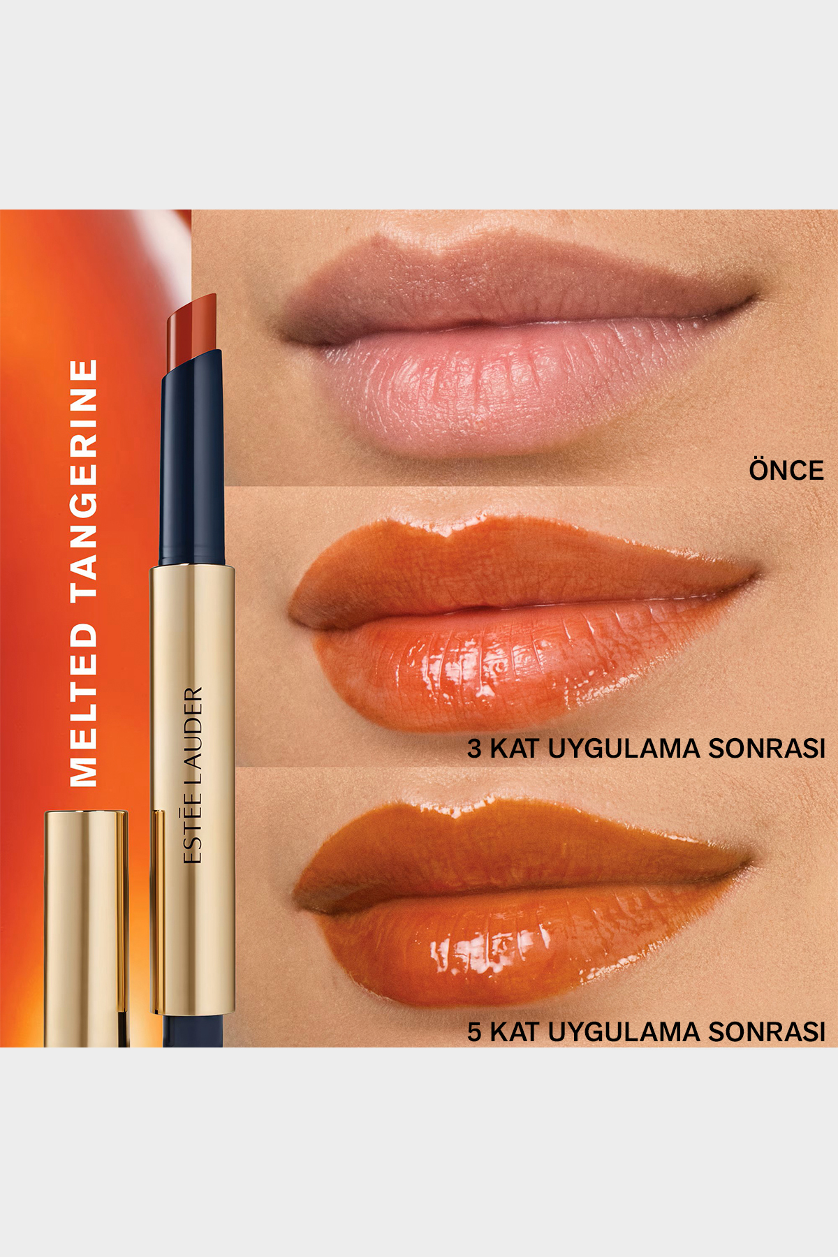 رژ لب ذوب رنگ خالص ON GLOSSTICK DOLGULATOR TRINKER مؤثر رنگ: 890 نارنگی شده Estee Lauder