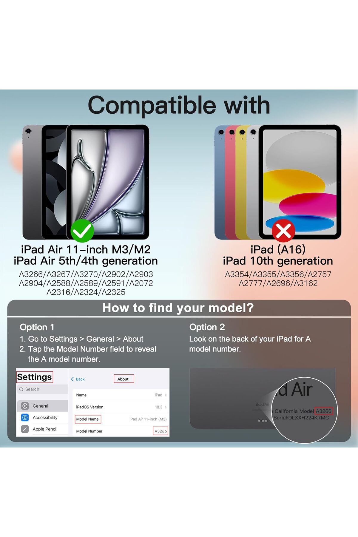 کاور تبلت IPAD AIR 11 INCH M2 M3 CHIP 4. 5. 6. قاب پایه ضد واژگونی هوشمند مغناطیسی قوی فیبکس Fibaks