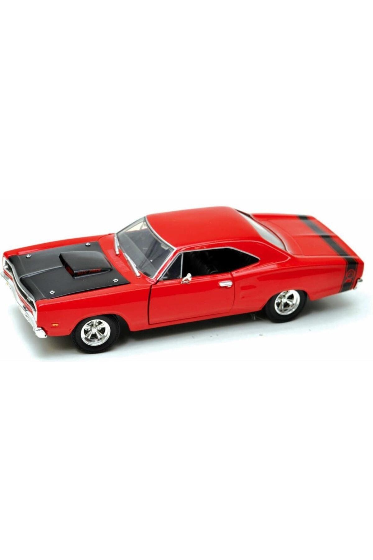 مدل خودرو موتورمکس 1969 دوج کورونت سوپر بی 1 24 ماشین قرمز اورجینال Motor Max