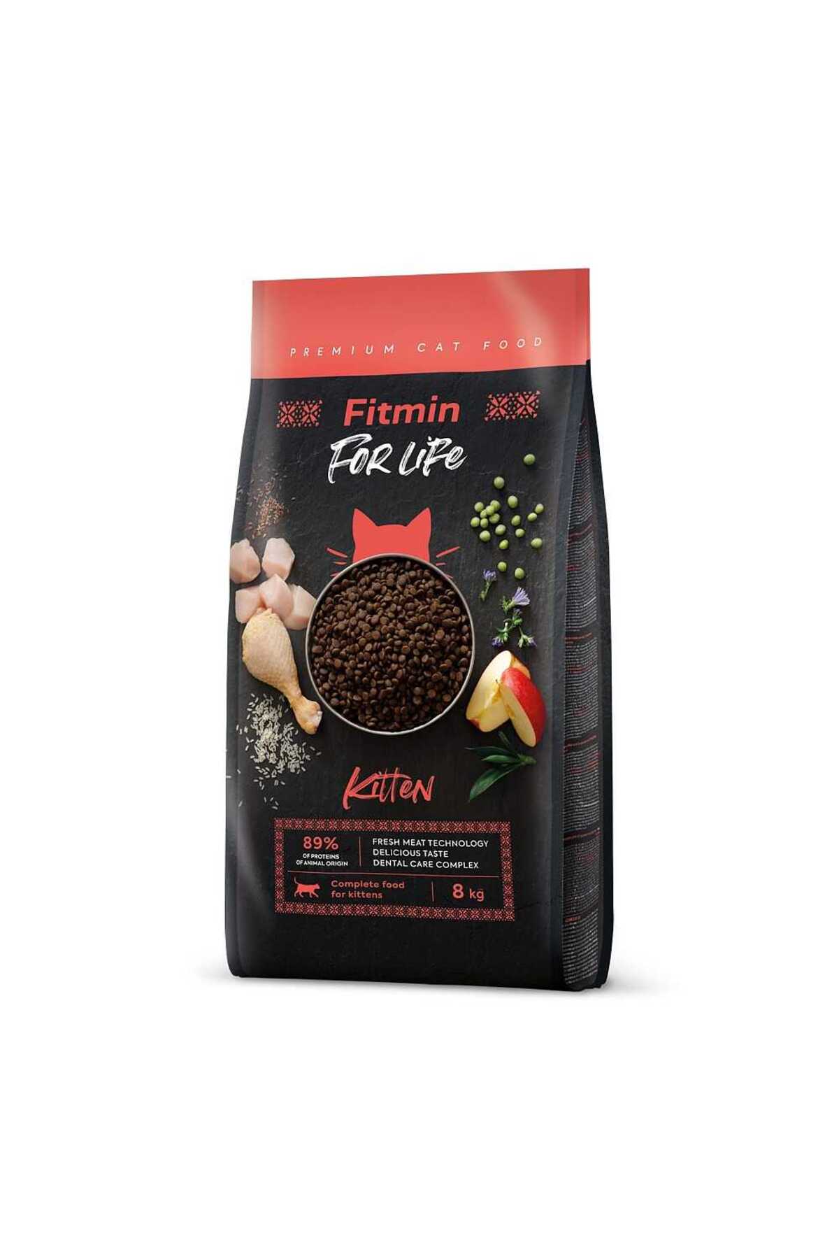 غذای خشک بچه‌گربه فیت‌مین Fitmin Forlife Kitten، ۱٫۸ کیلوگرم 1,8 Kg
