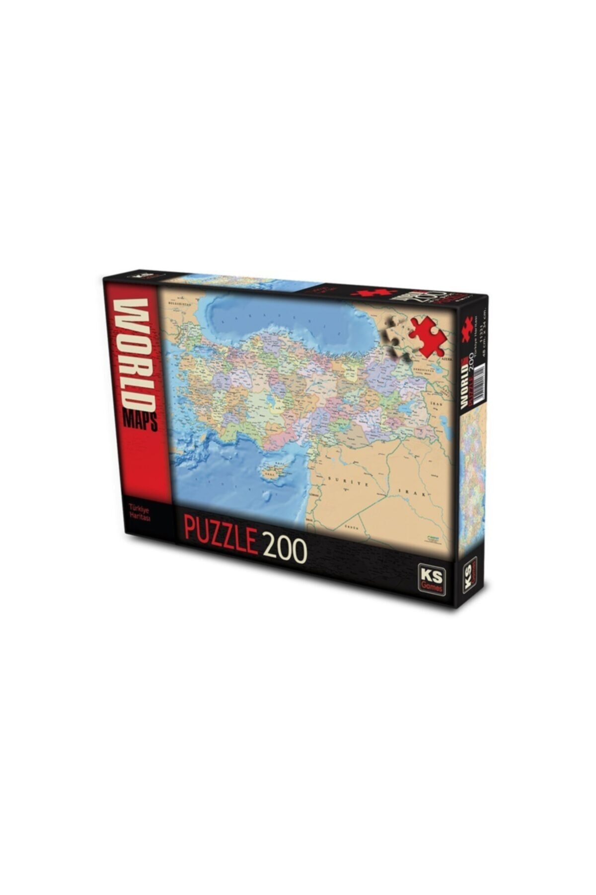 پازل نقشه سیاسی آموزشی 200 قطعه اورجینال Ks Games