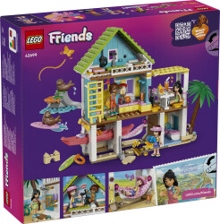 مجموعه ساختنی خانه تابستانی ساحلی با فوک لگو LEGO فرندز Friends مدل 42699، ۴۰۰ قطعه، حداقل سن ۷ سال