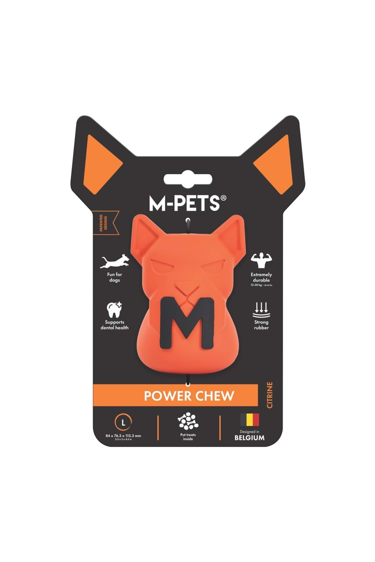 اسباب‌بازی تشویقی سگ ام‌پتس M-PETS Power Chew Citrine سایز L، نارنجی