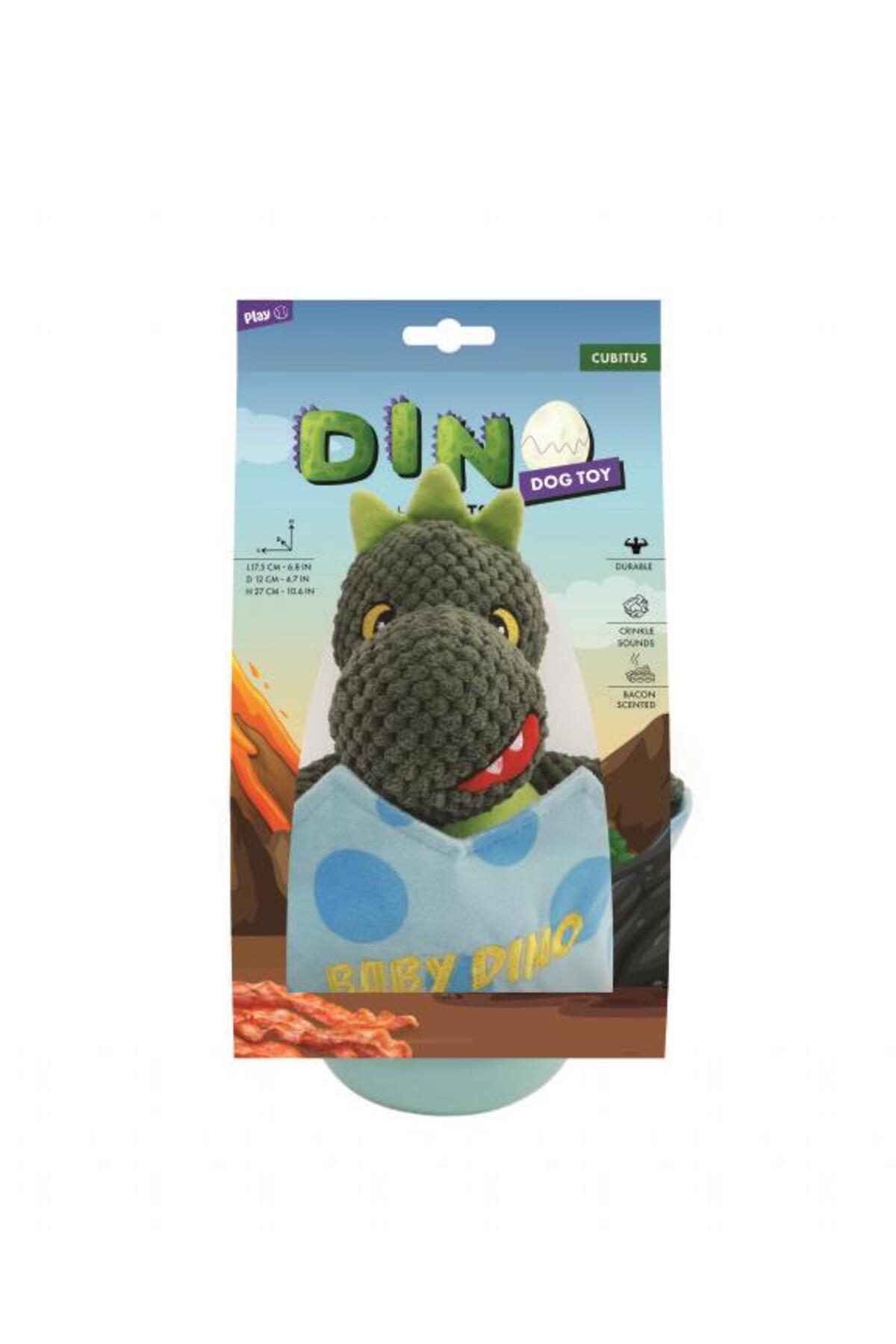اسباب‌بازی سگ Play Dino Cubitus با طعم پاسترامی، ام‌پتس M-PETS رنگی