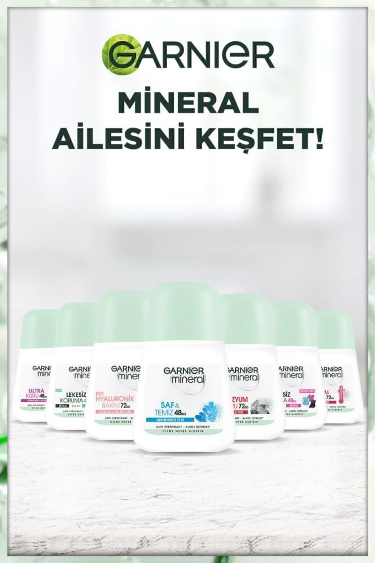 Garnier ضد تعریق رول زنانه معدنی، تمیز و خالص