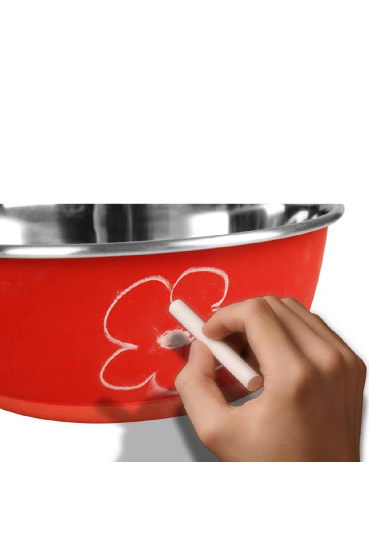 ظرف غذا و آب گربه و سگ فلامینگو Flamingo Writable قرمز، ۵۰۰ میلی‌لیتر