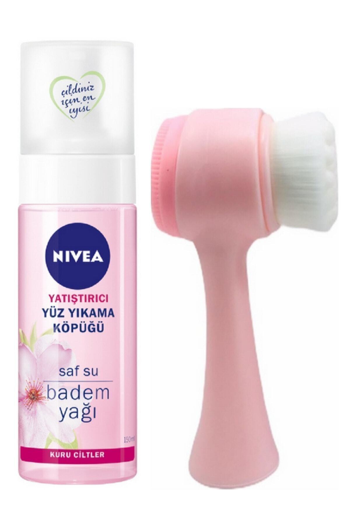 NIVEA شستشوی صورت حلقه‌های آلمانی آلمانی 150 میلی لیتر و برس تمیز کننده صورتی فلویل صورتی