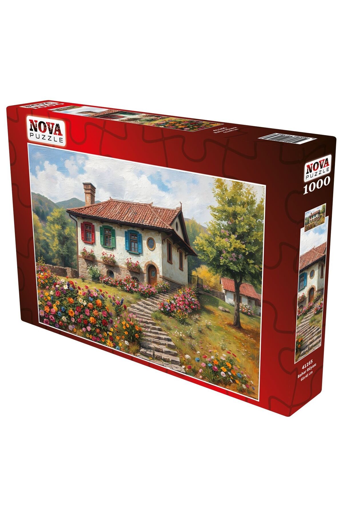 پازل رویایی 1000 تکه بهار کلبه و پله Nova Puzzle