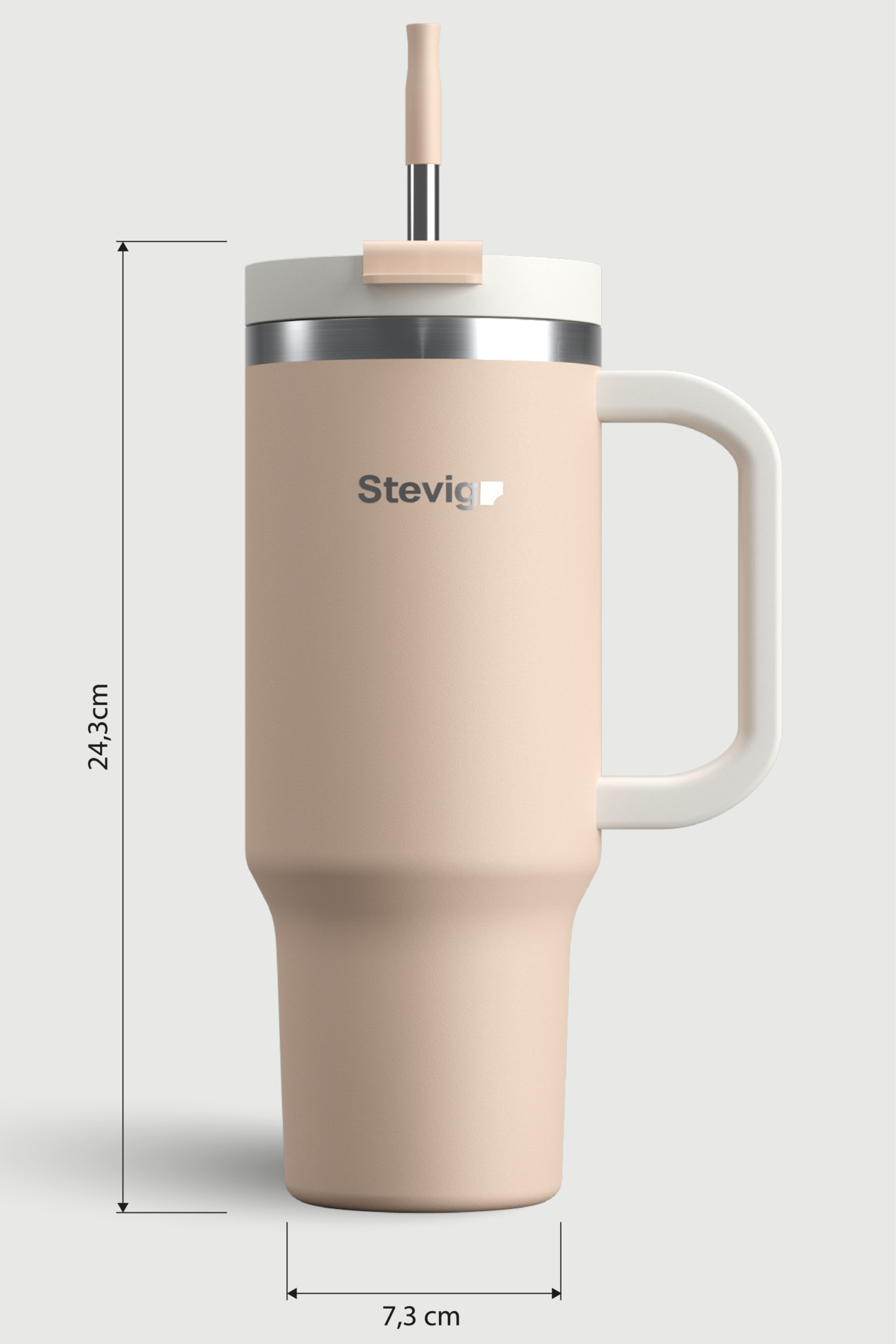 فلاسک قمقمه استیل 900 میلی لیتری BISQUE ST 239 لیوان ضد نشتی 2 MOODS اورجینال Stevig