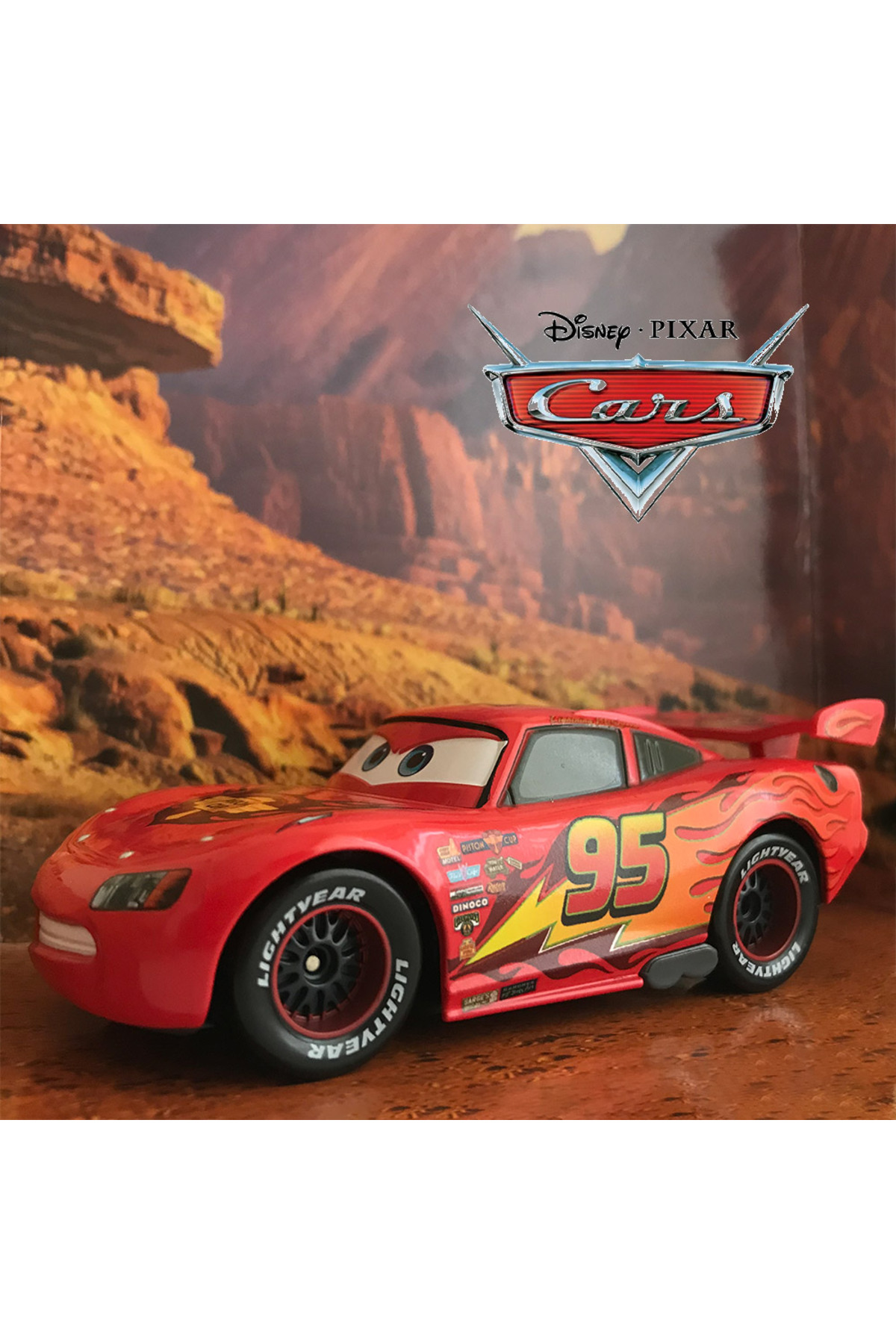 مدل خودرو سری HOT RODDIN: DISNEY CARS MCQUEEN AND THE KING مجموعه ماشین فلزی 11 سانتی متری اورجینال DİSNEY