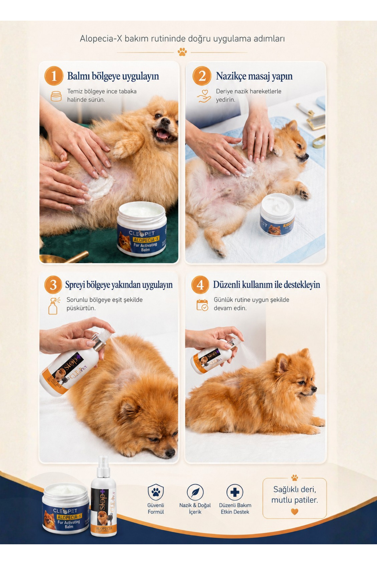 بسته راهکار آلوپسی کلی‌پت Cleapet مدل 334343
