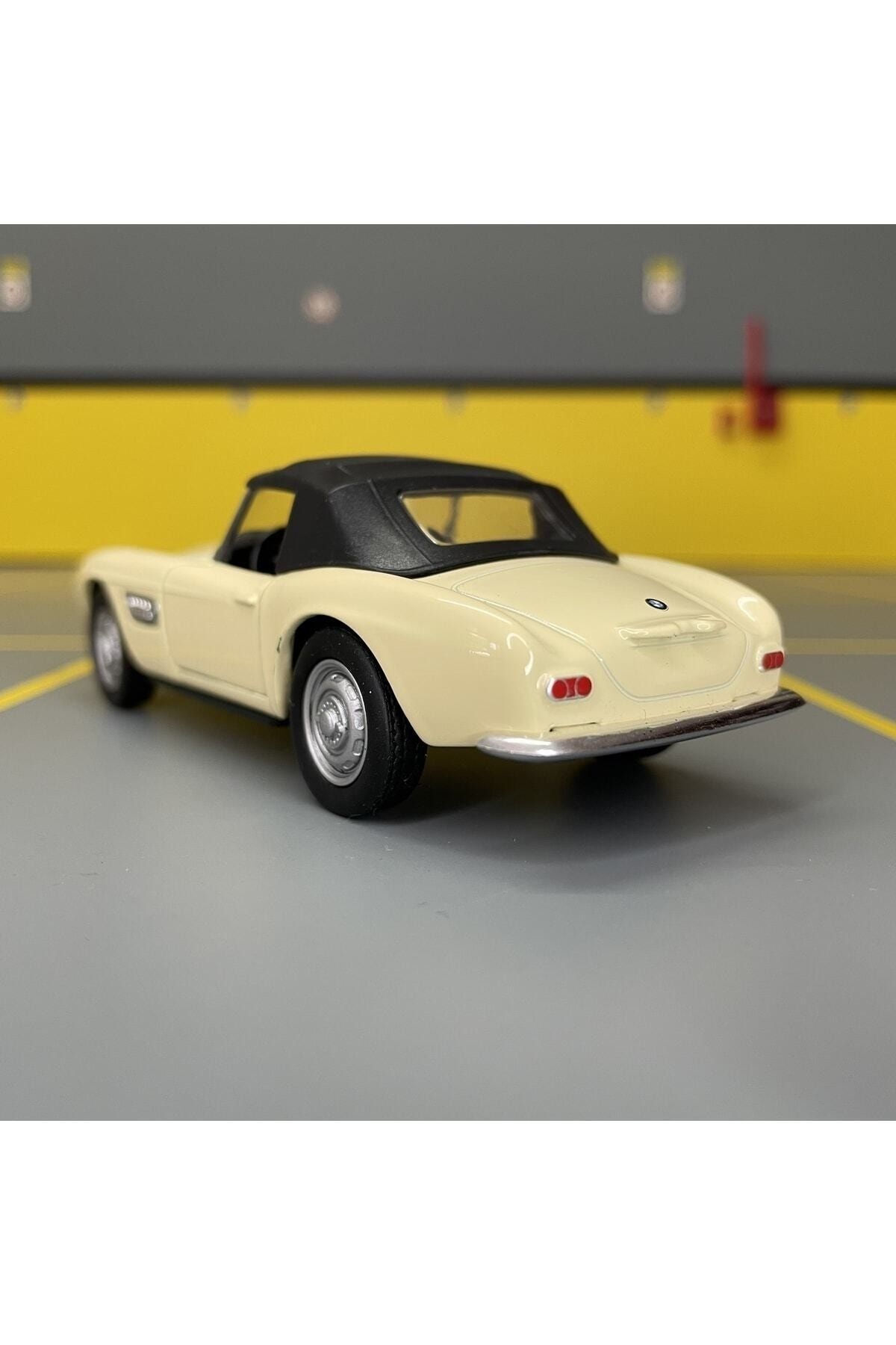 مدل خودرو BMW 507 1956 1 36 SCALE C&amp;C MODEL GARAGE PULL DROP DIECAST METAL TOY CAR اورجینال Genel Markalar