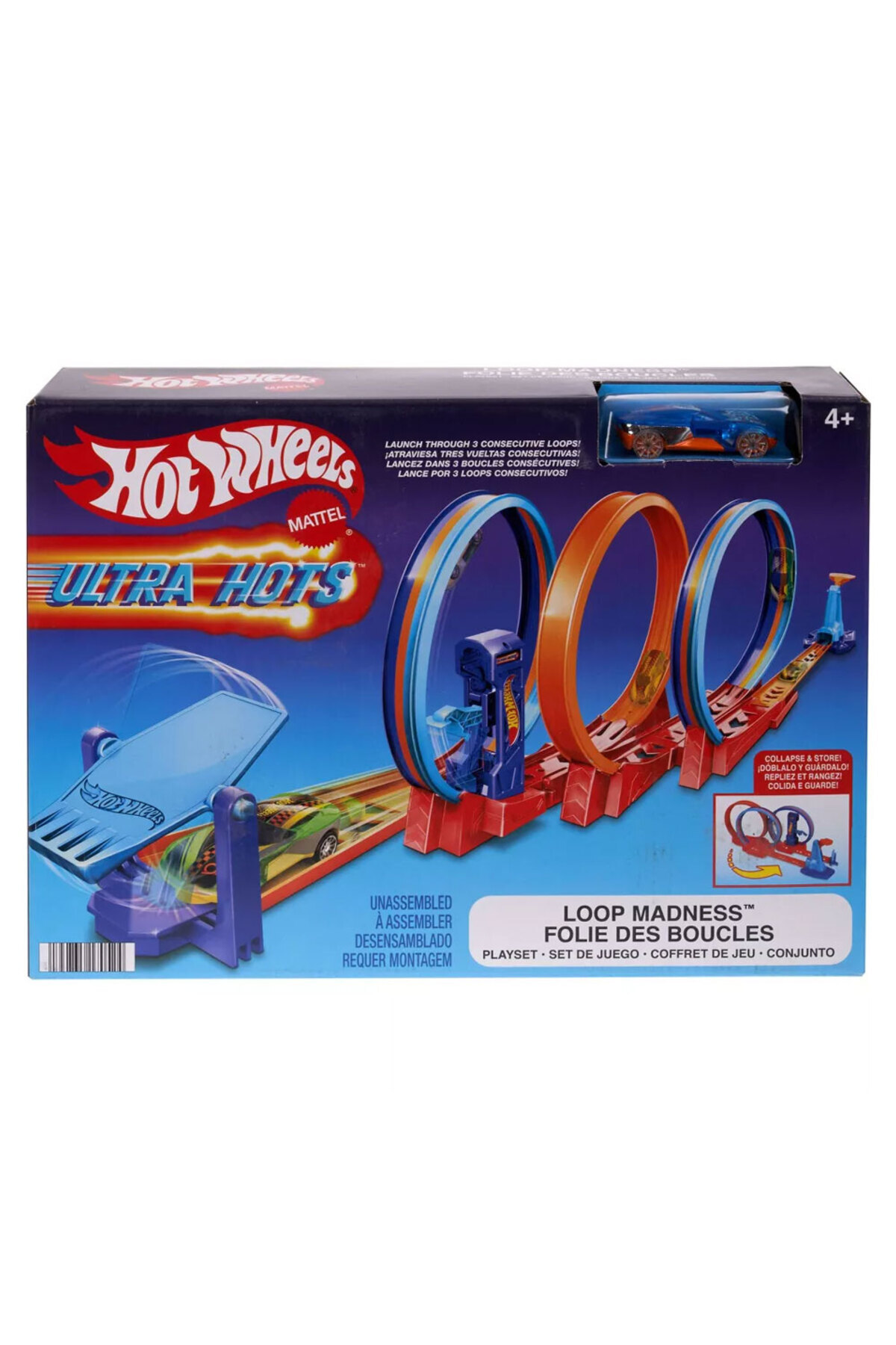 ماشین اسباب بازی ست مسابقه ای ULTRA HOTS CRAZY HOOP RACE HPX93 HOT WHEELS