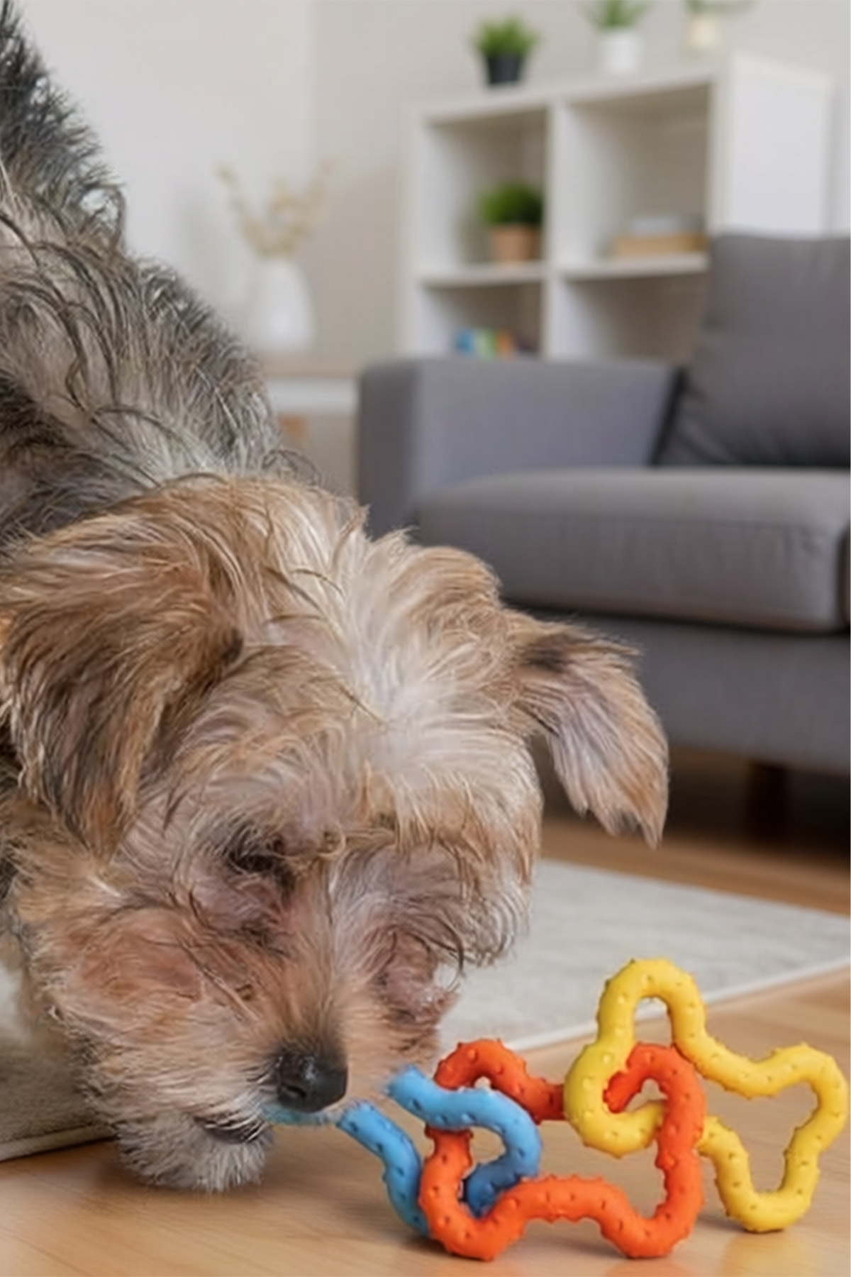 اسباب‌بازی طناب‌کشی سگ اوت‌وارد هاوند Outward Hound، Petstages Mini Bone Tug، مدل 350-243M چندرنگ
