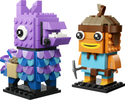 مجموعه ساختنی لگو LEGO فورتنایت Fortnite BrickHeadz فیگورهای لاما و ماهی قرمز مدل 40881، ۳۰۰ قطعه، حداقل سن ۱۰ سال
