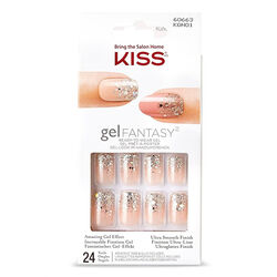 ناخن مصنوعی کیس Kiss سری ژل فانتزی مدل Fanciful کد KGN01C بسته ۲۴ عددی