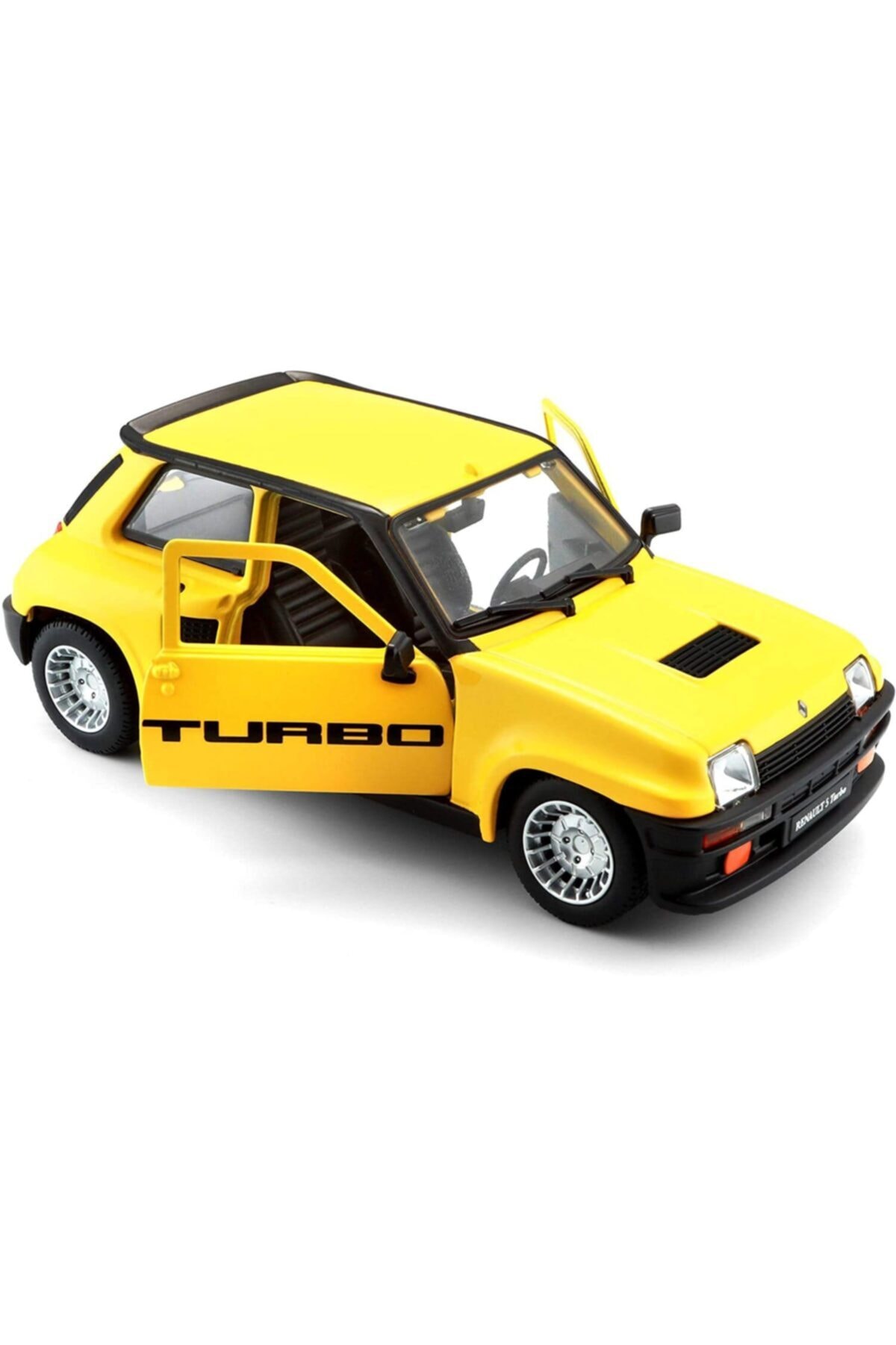 مدل خودرو RENAULT 5 TURBO 1982 MODEL کلاسیک CAR 1 24 SCALE زرد اورجینال Burago