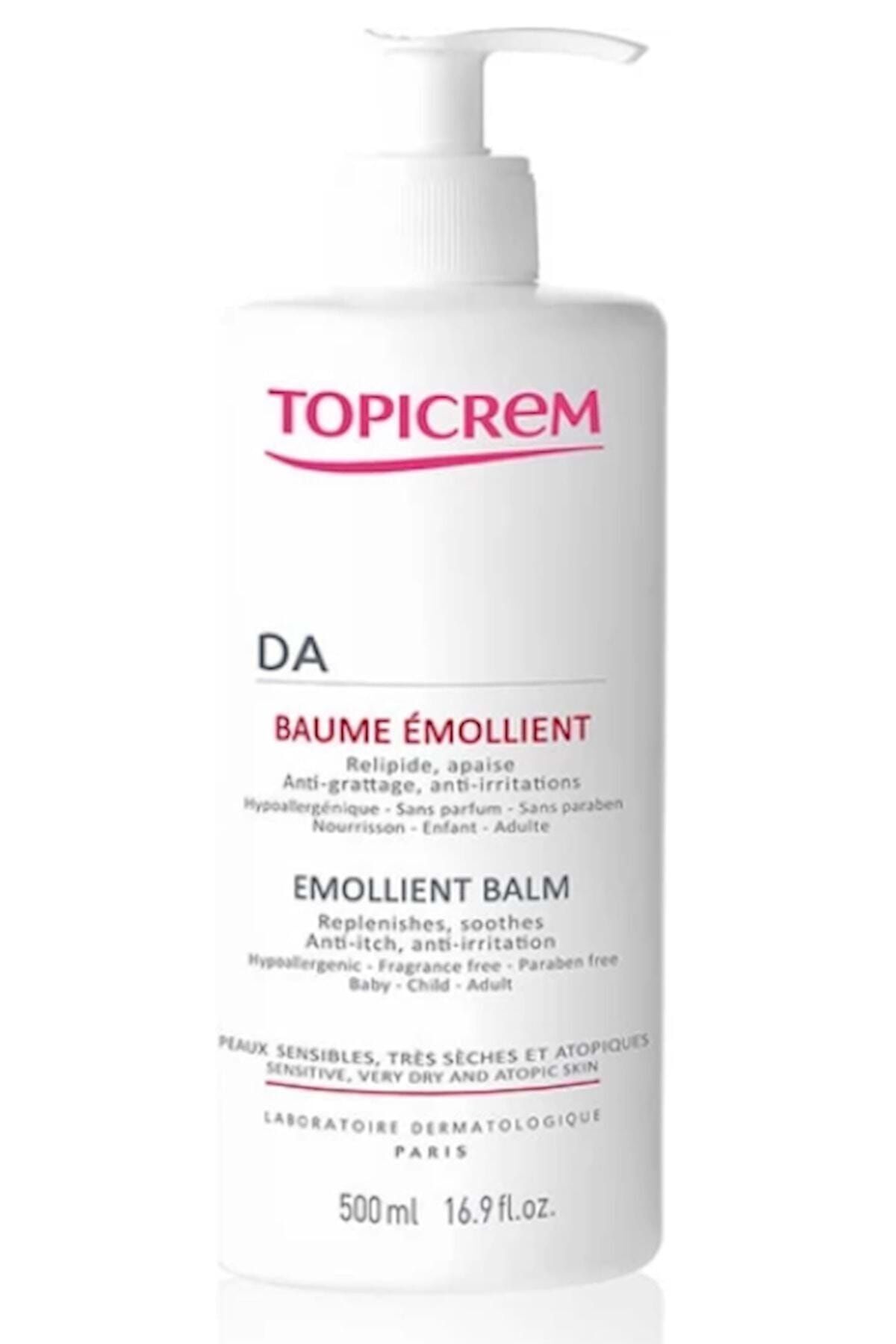 کرم صورت DA PROTECT EMOLLIENT BALM 500 ML Topicrem