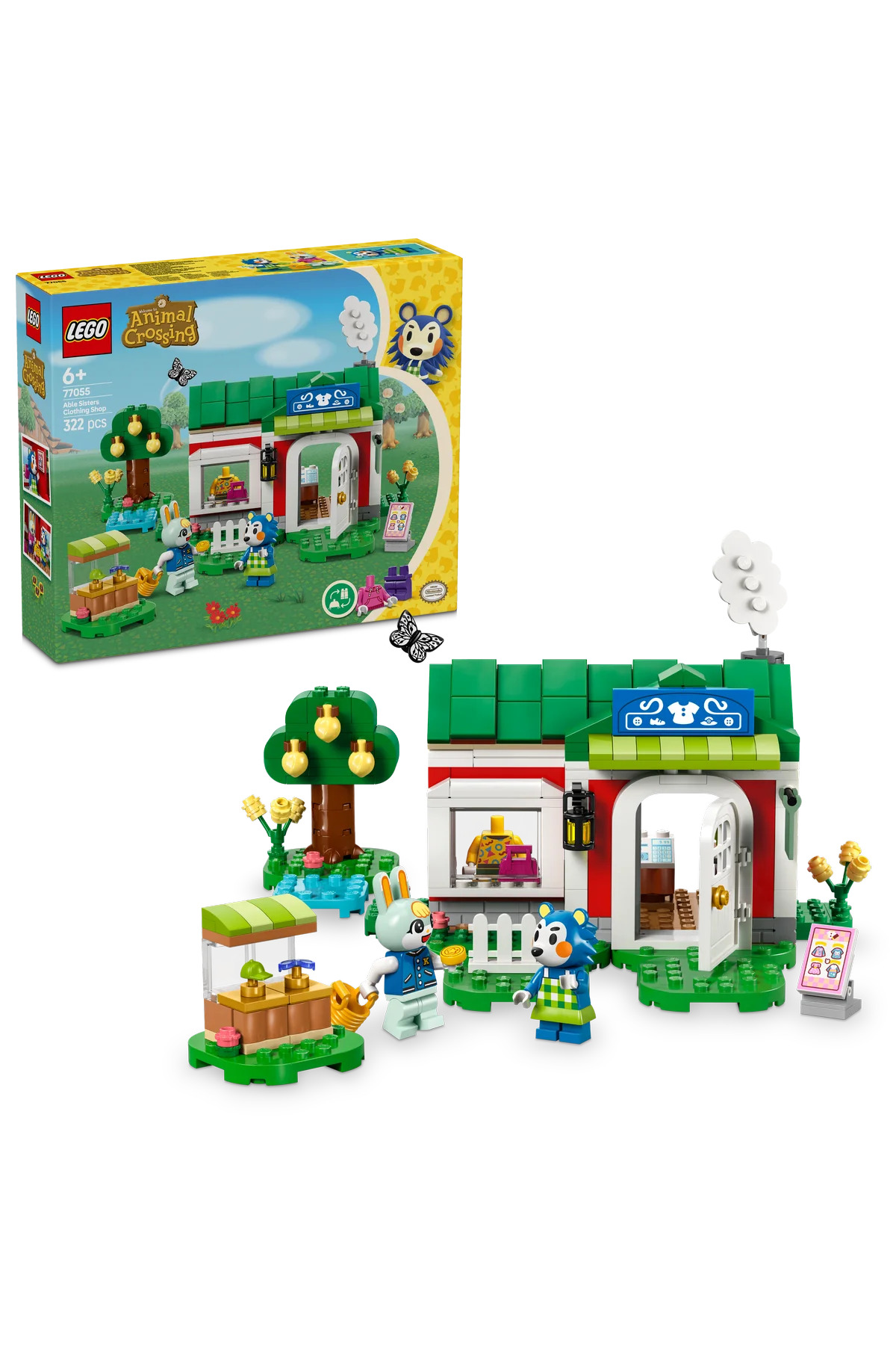 لگو و اسباب بازی های ساخت محور ® ANIMAL CROSSING™ ABLE SISTERS CLOTHING SHOP 77055 6+ ست ساختمان 322 قطعه اورجینال LEGO