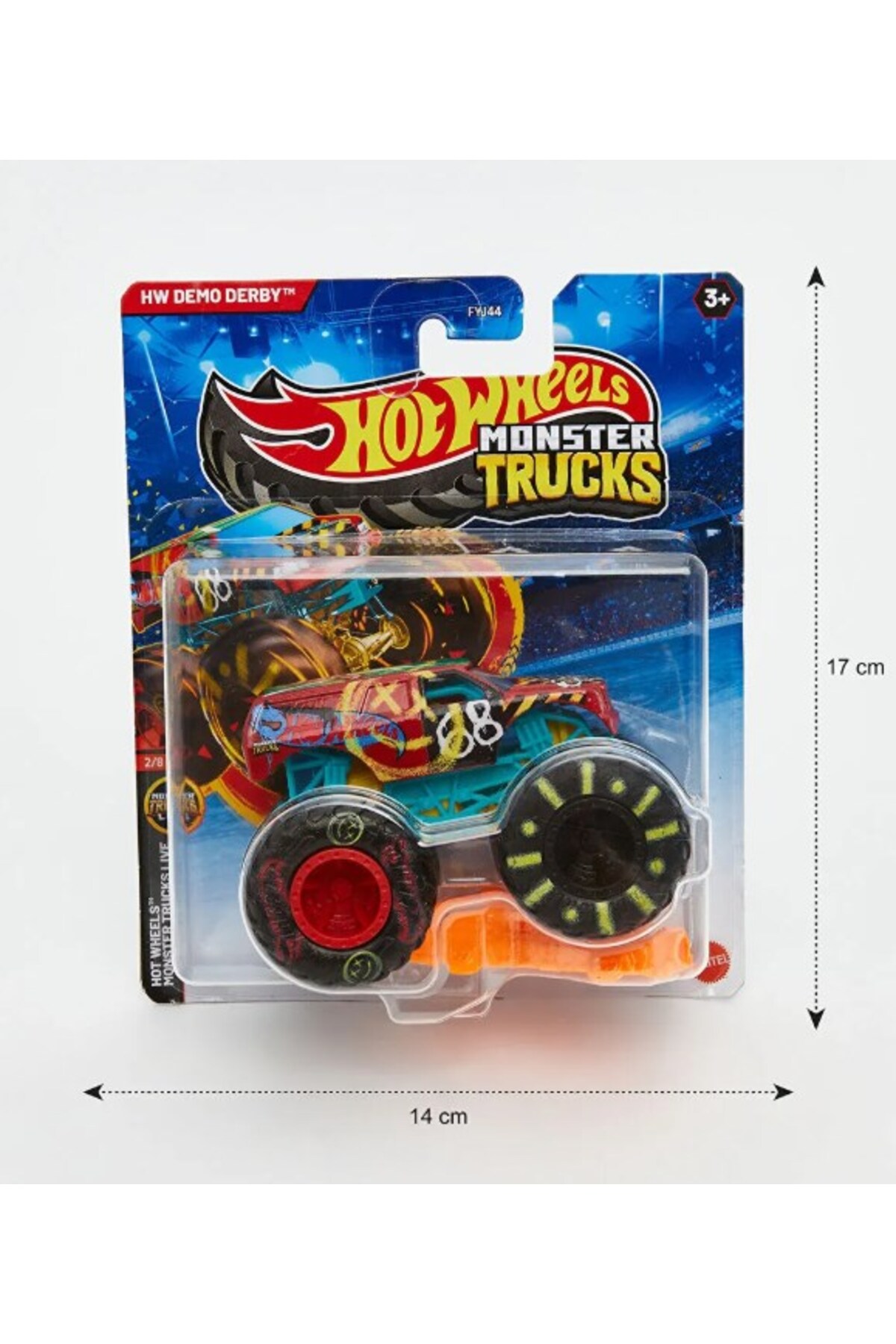 ماشین اسباب بازی MONSTER TRUCKS DEMO MODEL DERBY هات ویلز اورجینال HOT WHEELS