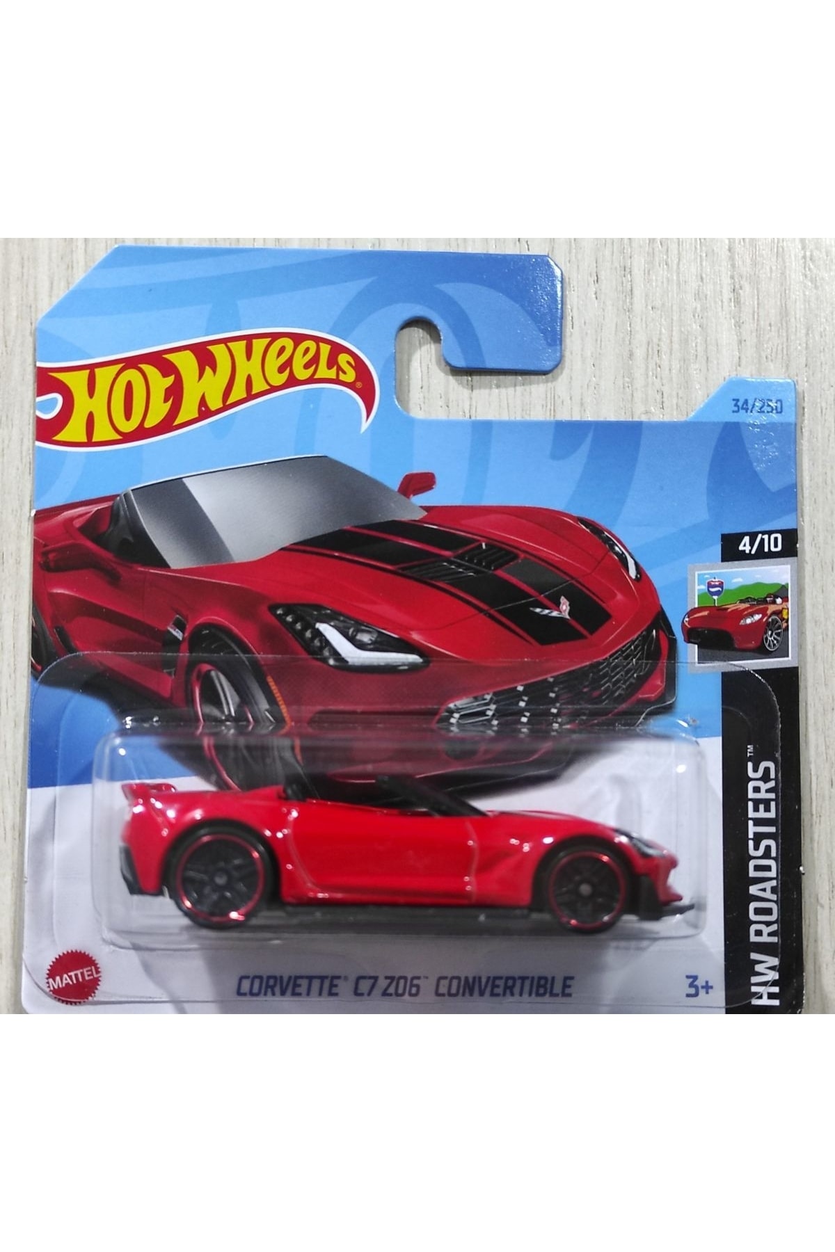 ماشین اسباب بازی HKH41 CORVETTE C7 Z06 تبدیل هات ویلز اورجینال HOT WHEELS