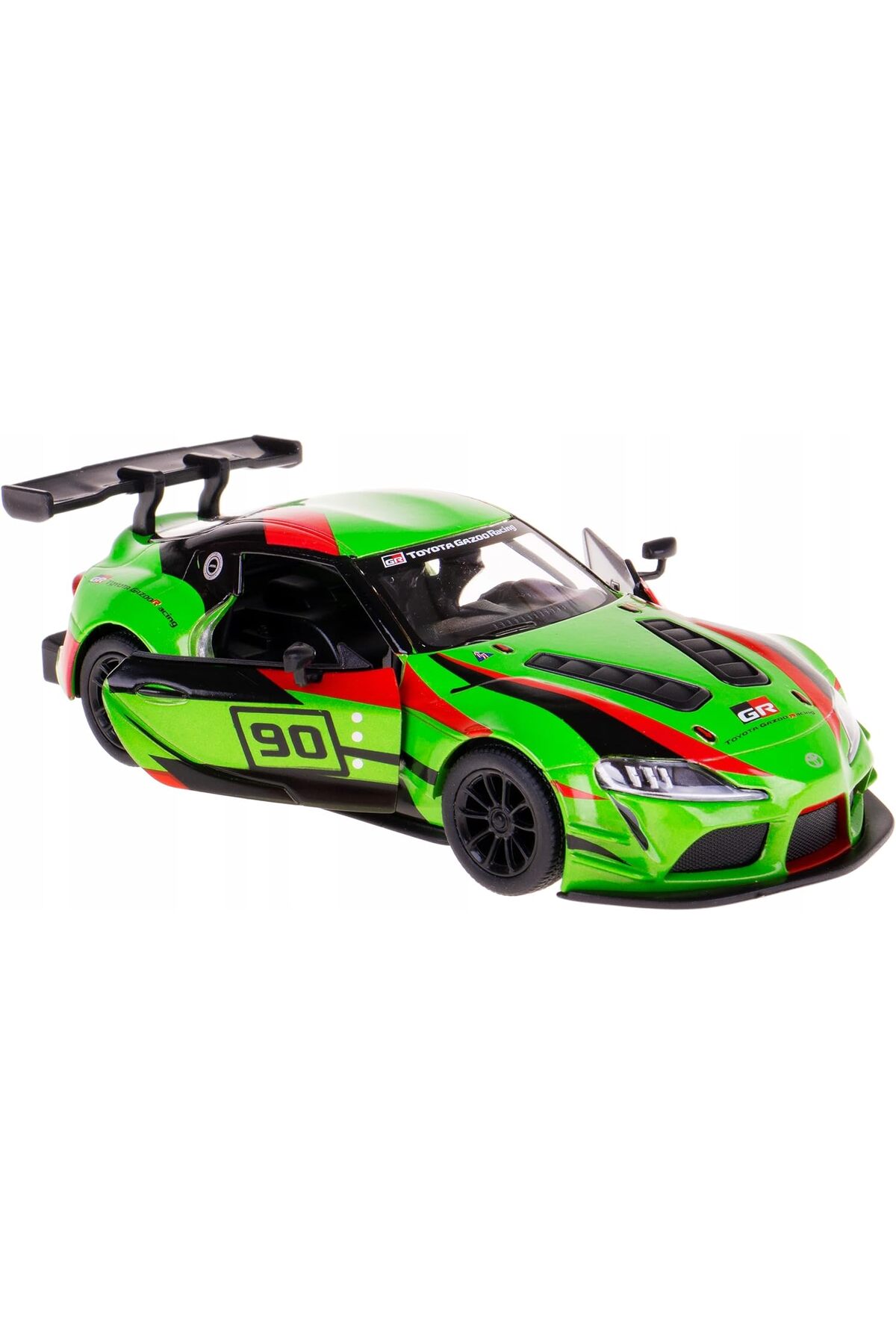 مدل خودرو ماشین فلزی TOYOTA SUPRA GR RACING LIVERY EDITION 1:36 12.5 CM PULL DROP GREEN اورجینال LRS STORE