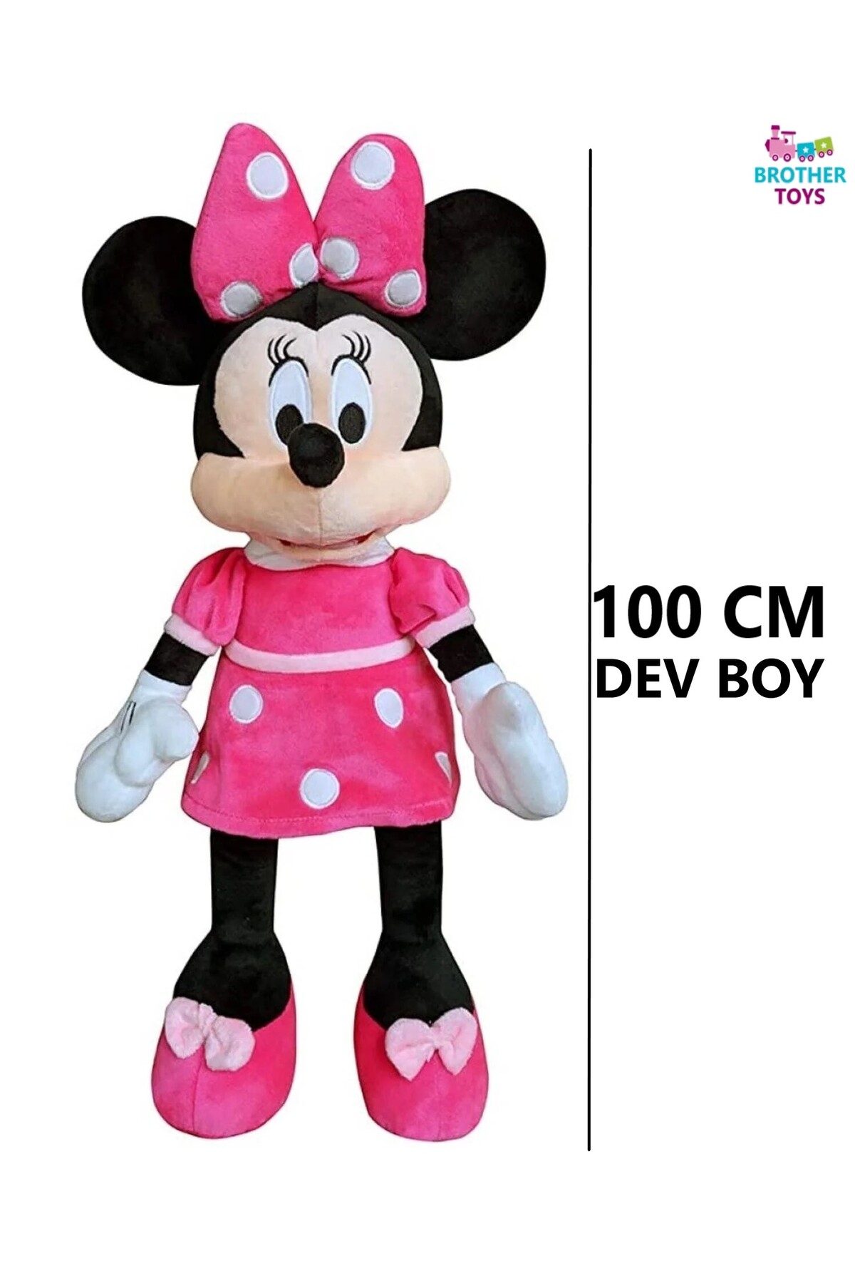 اسباب بازی های پشمی 100 سانتی متر. مینی میکی موس مخمل دار با اندازه غول پیکر Brother Toys