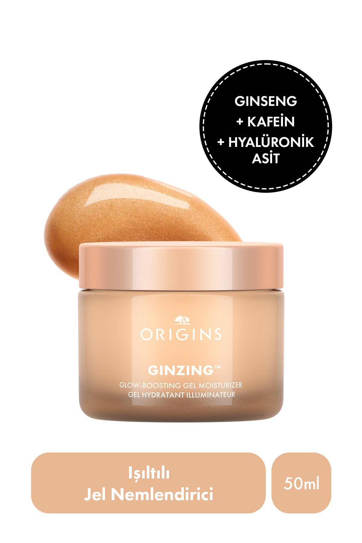 کرم صورت GINZING™ RADIANT ژل مرطوب کننده برنز تون 50 میل Origins