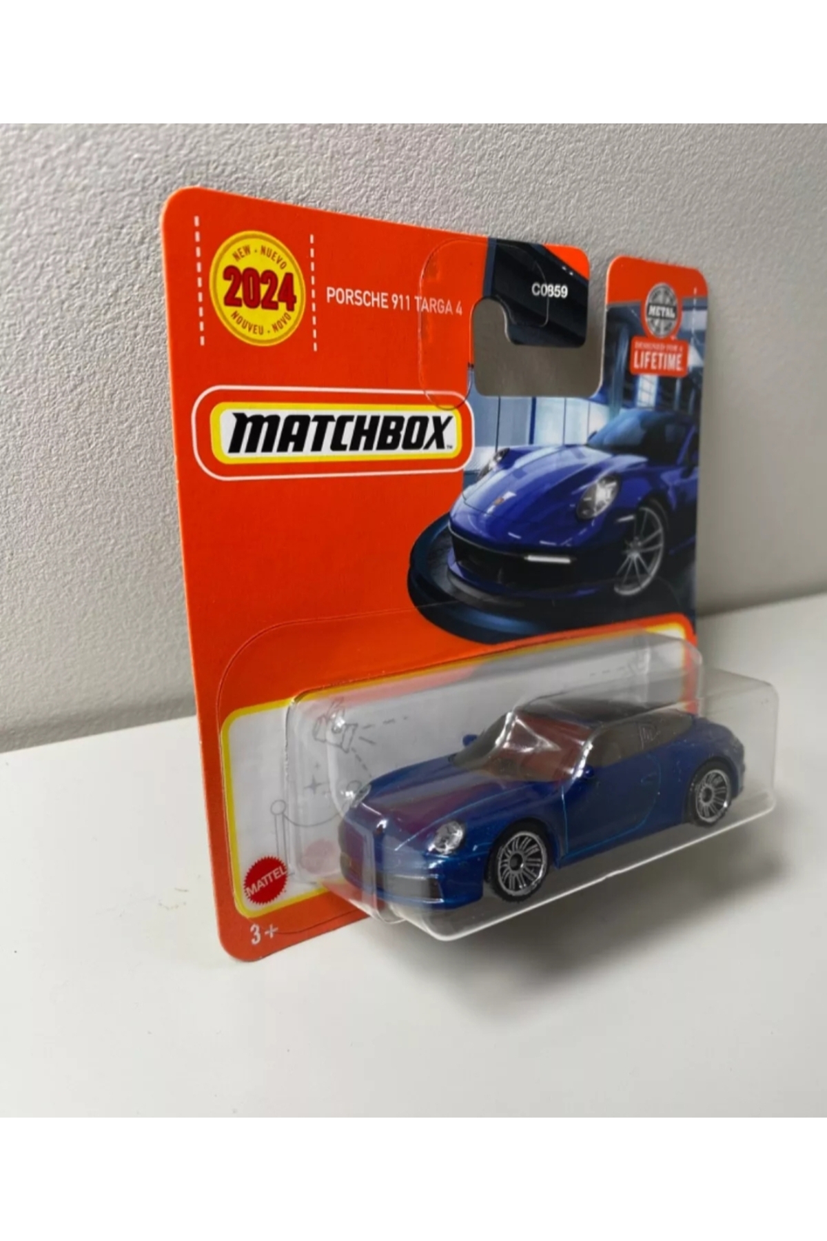 ماشین اسباب بازی 2024 سری MATCHBOX PORSCHE 911 TARGA 4 NAVY BLUE 1 64 مدل جمع آوری هات ویلز اورجینال HOT WHEELS