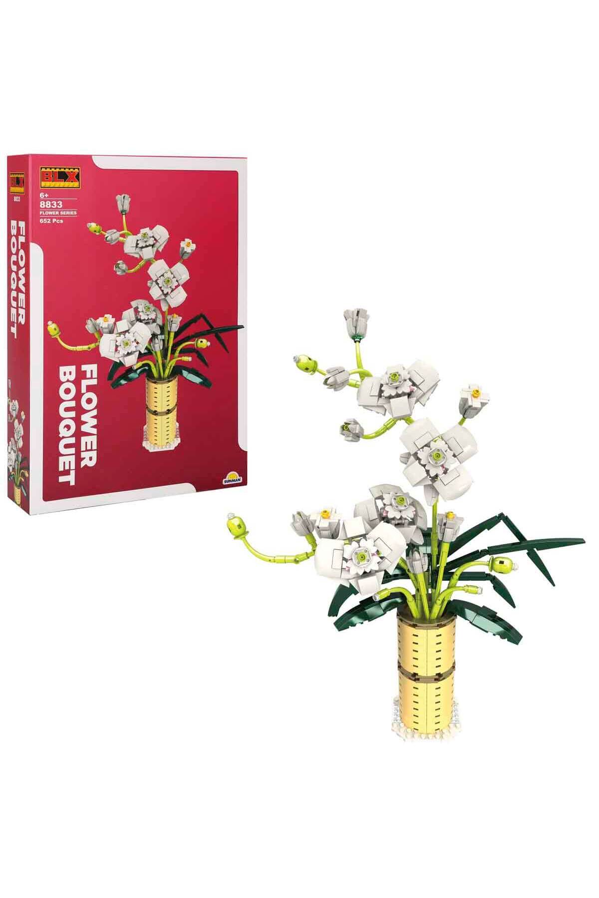 لگو و اسباب بازی های ساخت محور WOW BLX FLOWER SET SUMMER ORCHID 625 تیکه از ترکیه Sunman