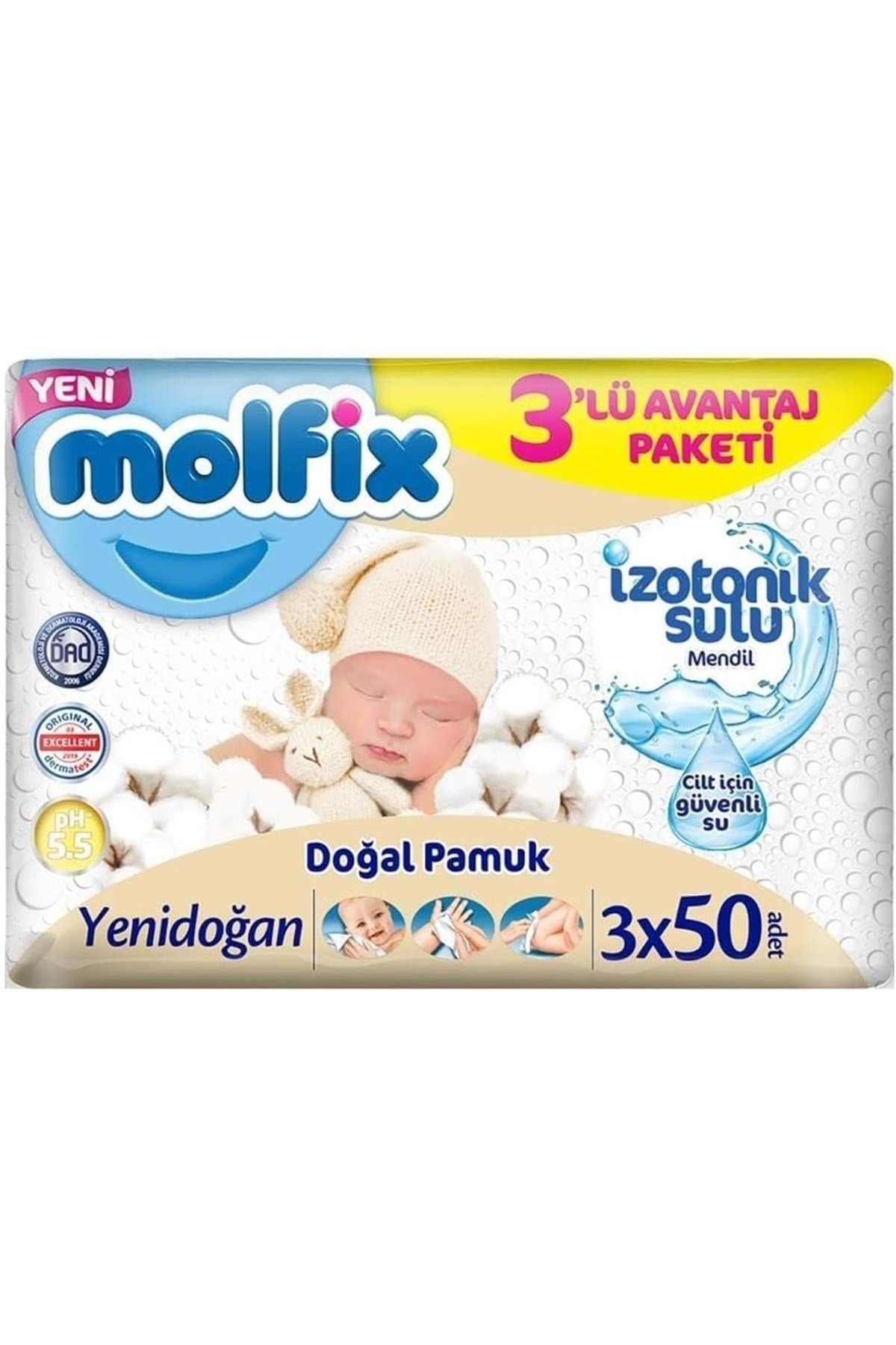 پوشک بچه اندازه ممتاز: 1 2 5 کیلوگرم نوزاد 216 عدد دستمال مرطوب ماهانه ULTRA PK + 6 اورجینال Molfix
