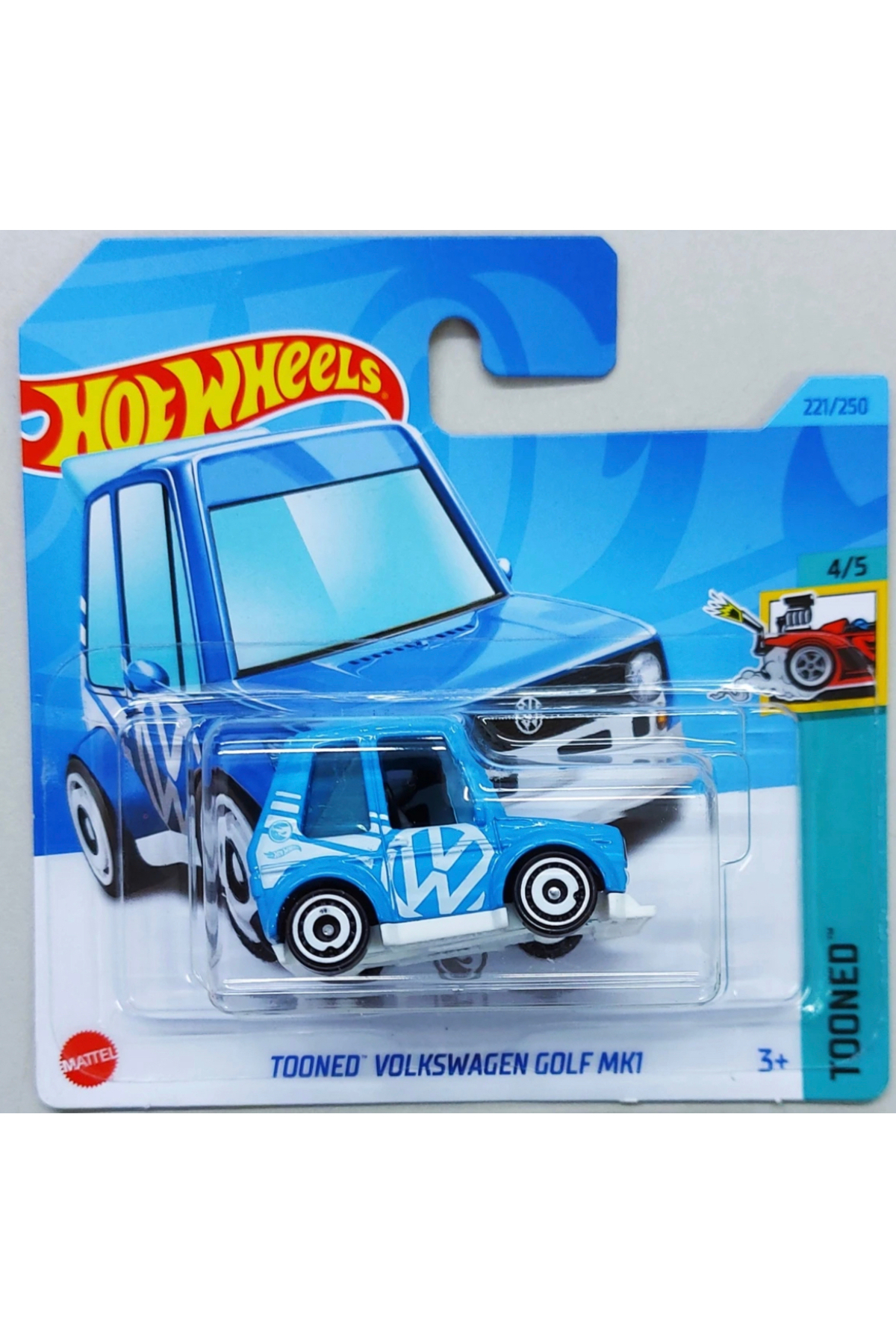 ماشین اسباب بازی TOONED VOLKSWAGEN GOLF MK1 TH TREASURE HUNT از ترکیه HOT WHEELS
