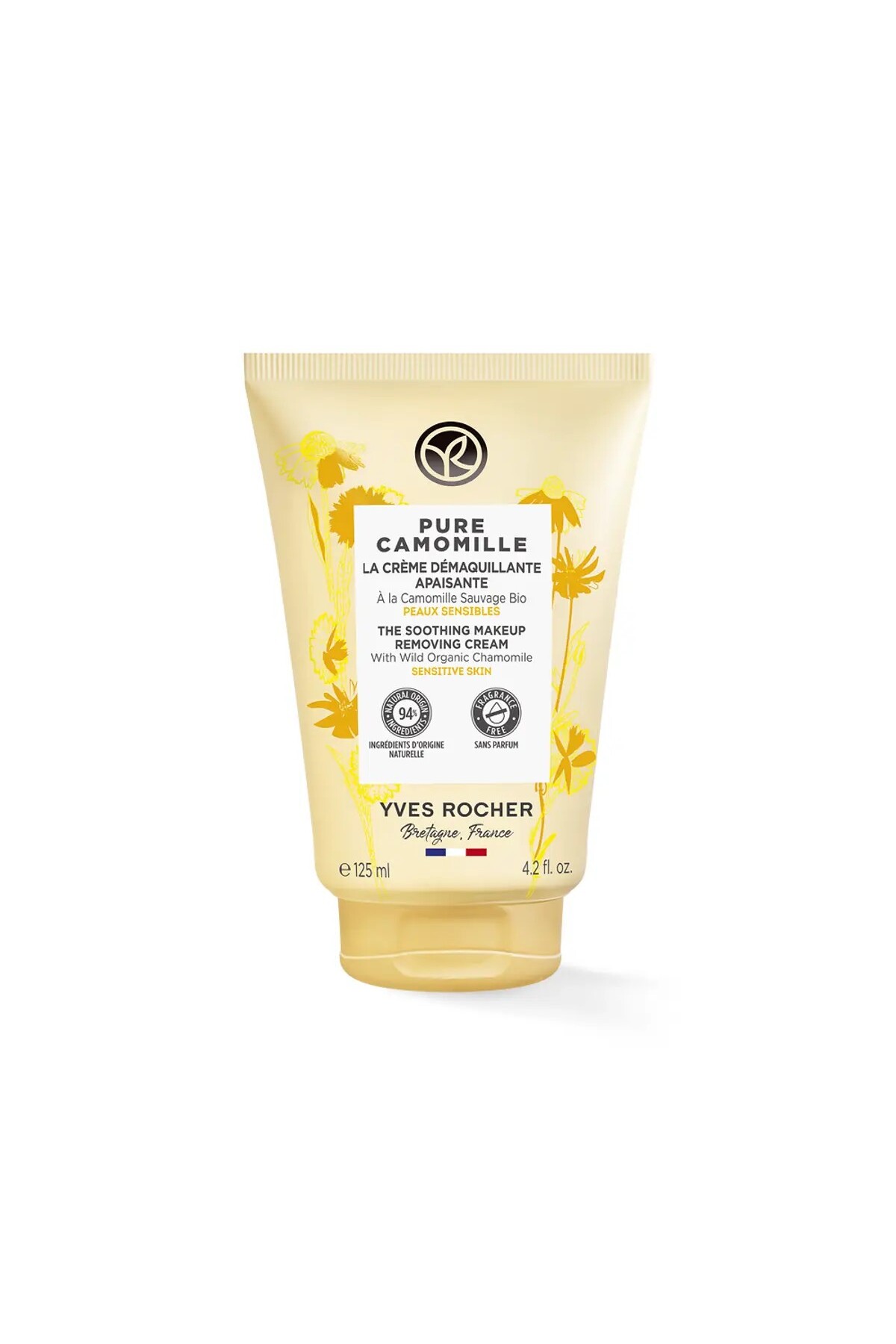 کرم صورت تغذیه‌کننده گیاهی با عصاره کامومیل خالص 125 میلی‌لیتر ایوروشه Yves Rocher