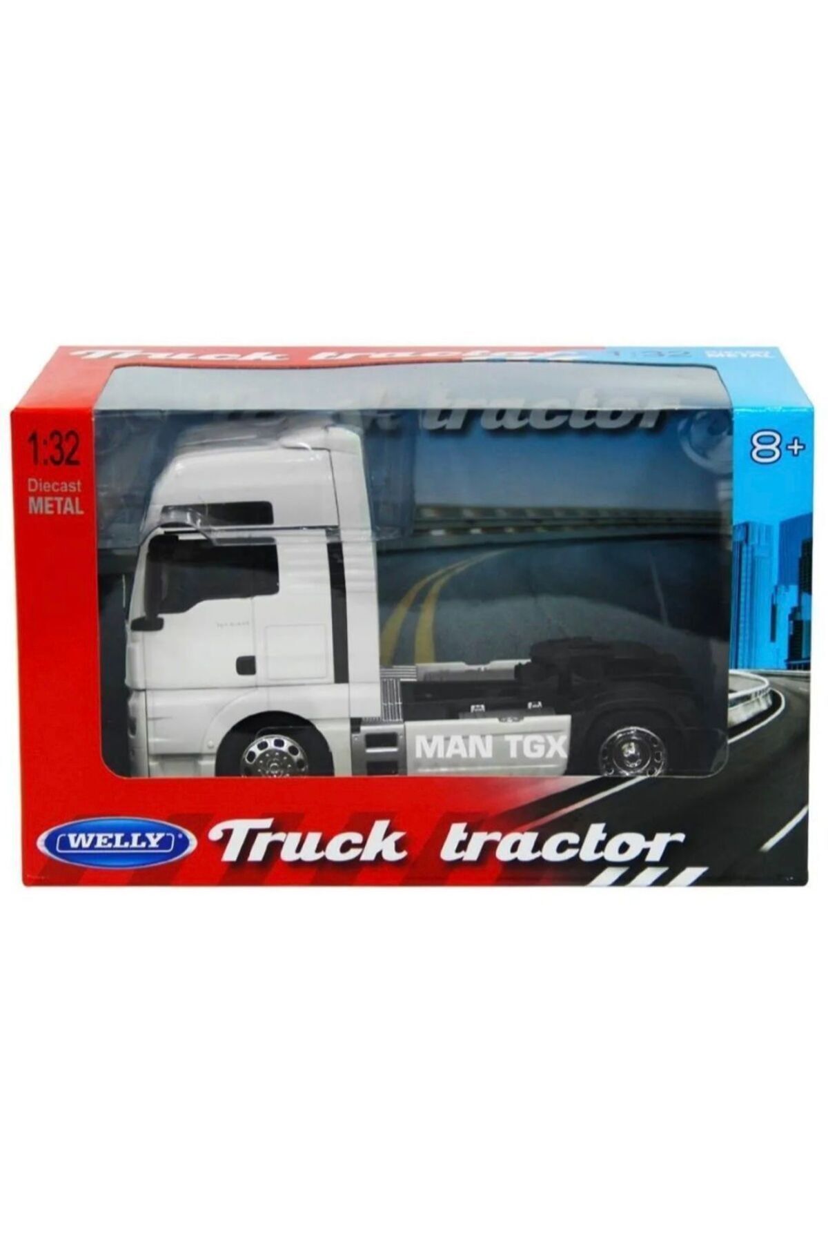 مدل خودرو 1.32 SCALE WELLY LICENSED MAN SINGLE AXLE TRUCK UP اورجینال WELLY