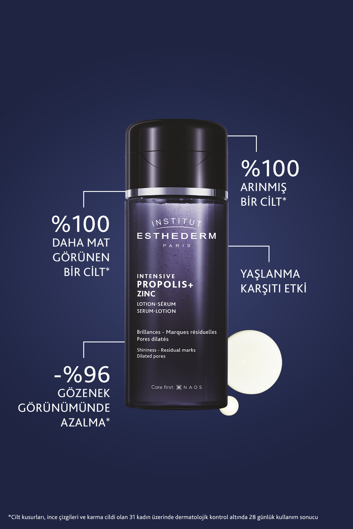 INSTITUT ESTHEDERM سرم لوسیون محکم‌کننده تجدیدپوست پروپولیس+ ضدپیری موثر اینستیتوت اِستدرم