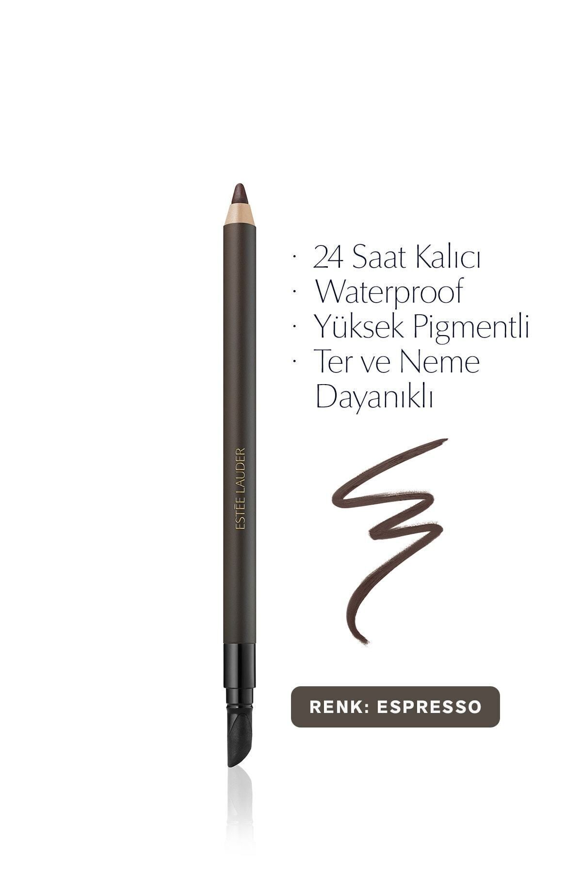 خط چشم ژل ضدآب دائمی 24 ساعته شماره 02 قهوه ای استی لادر Estee Lauder