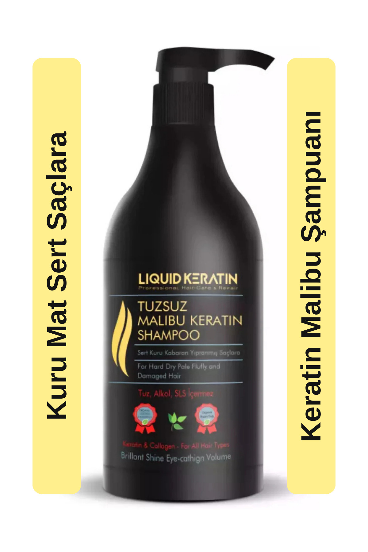 شامپو کراتین مالیبو بدون سولفات میل برای موهای خشک سخت و وز Liquid Keratin