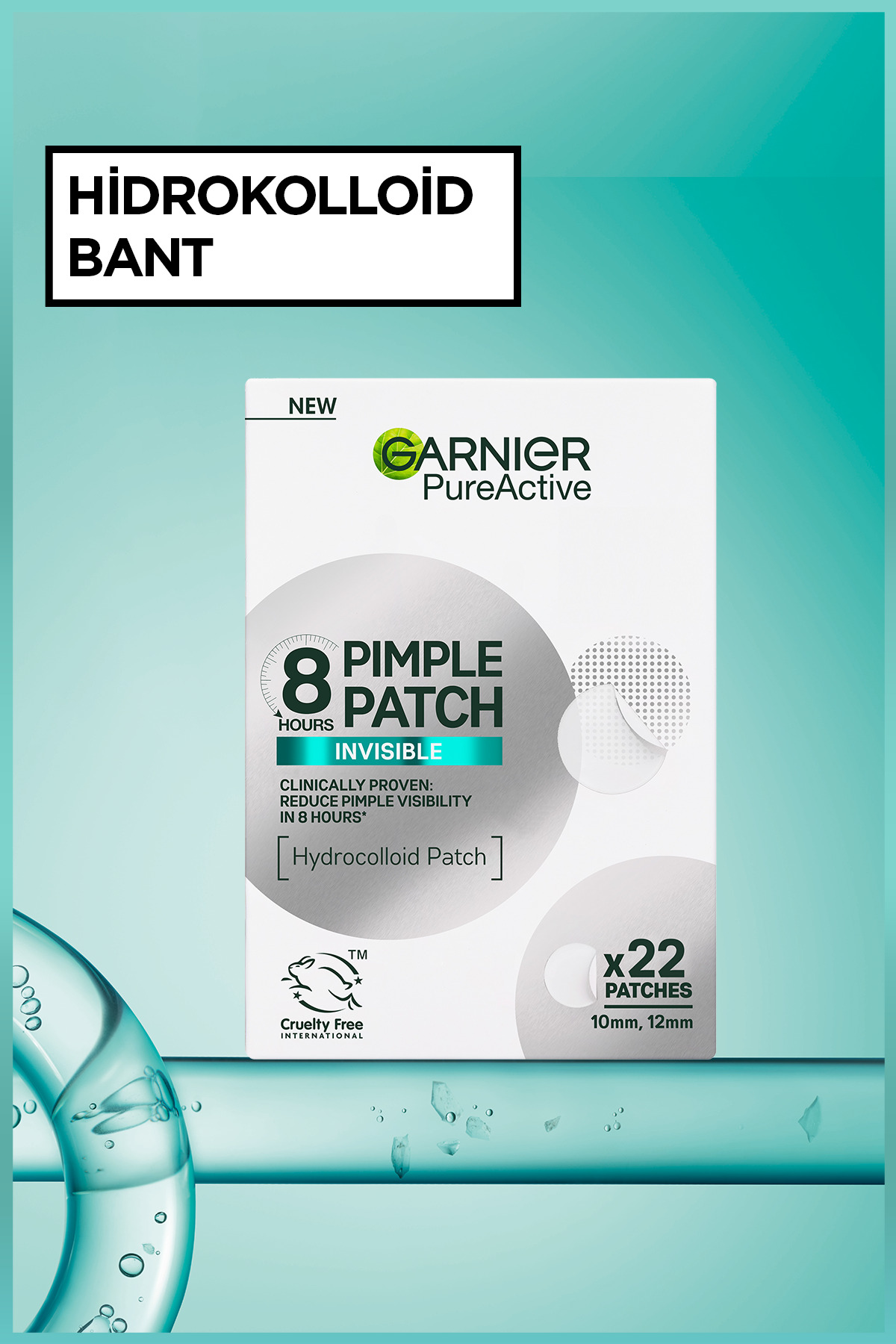چسب جوش سرسیاه PIMPLE PATCH 22 پین باند هیدروکلوئید ضد آکین Garnier