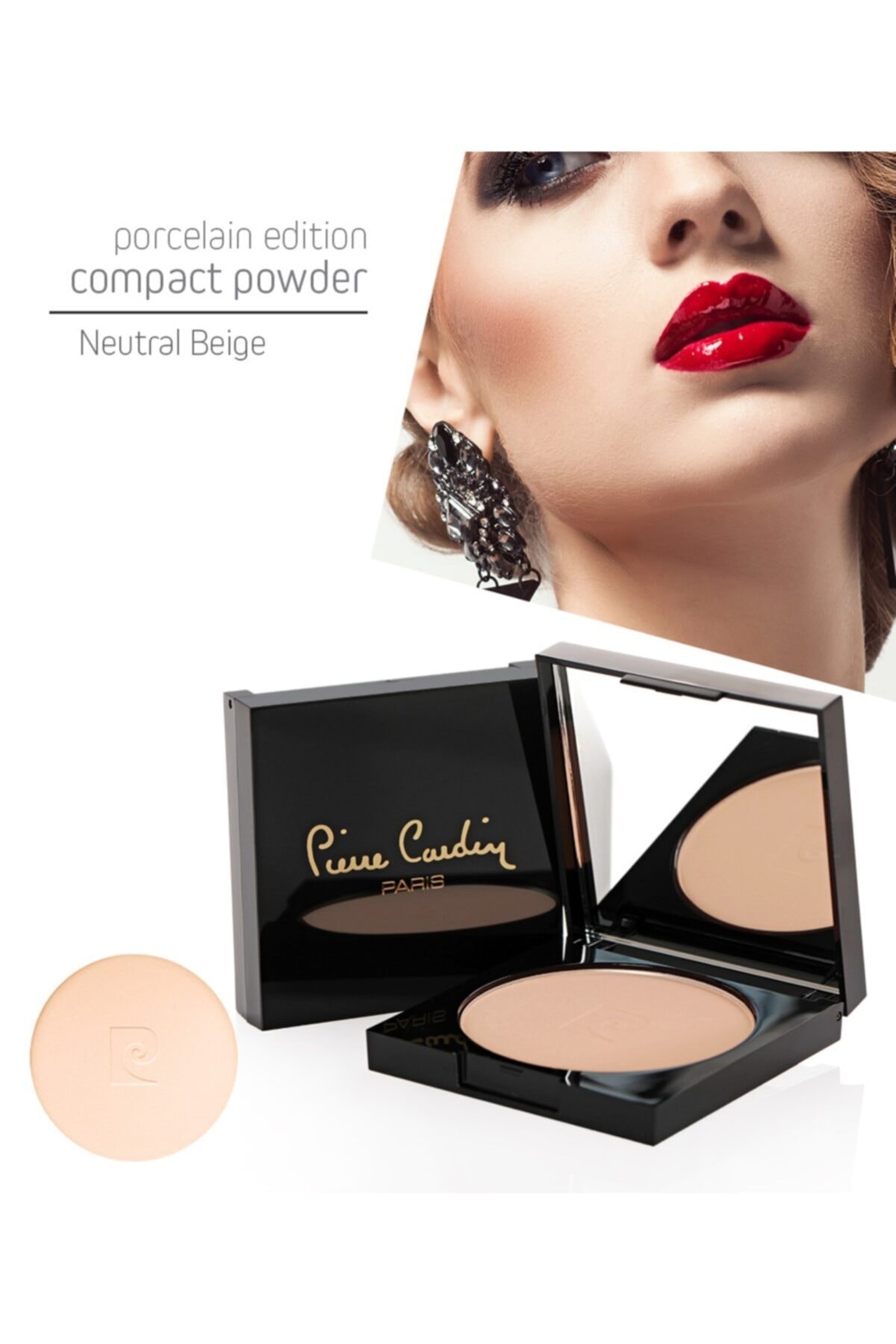 پودر فشرده بیژ نوتال از سری پورسلین پیررا کاردین Pierre Cardin