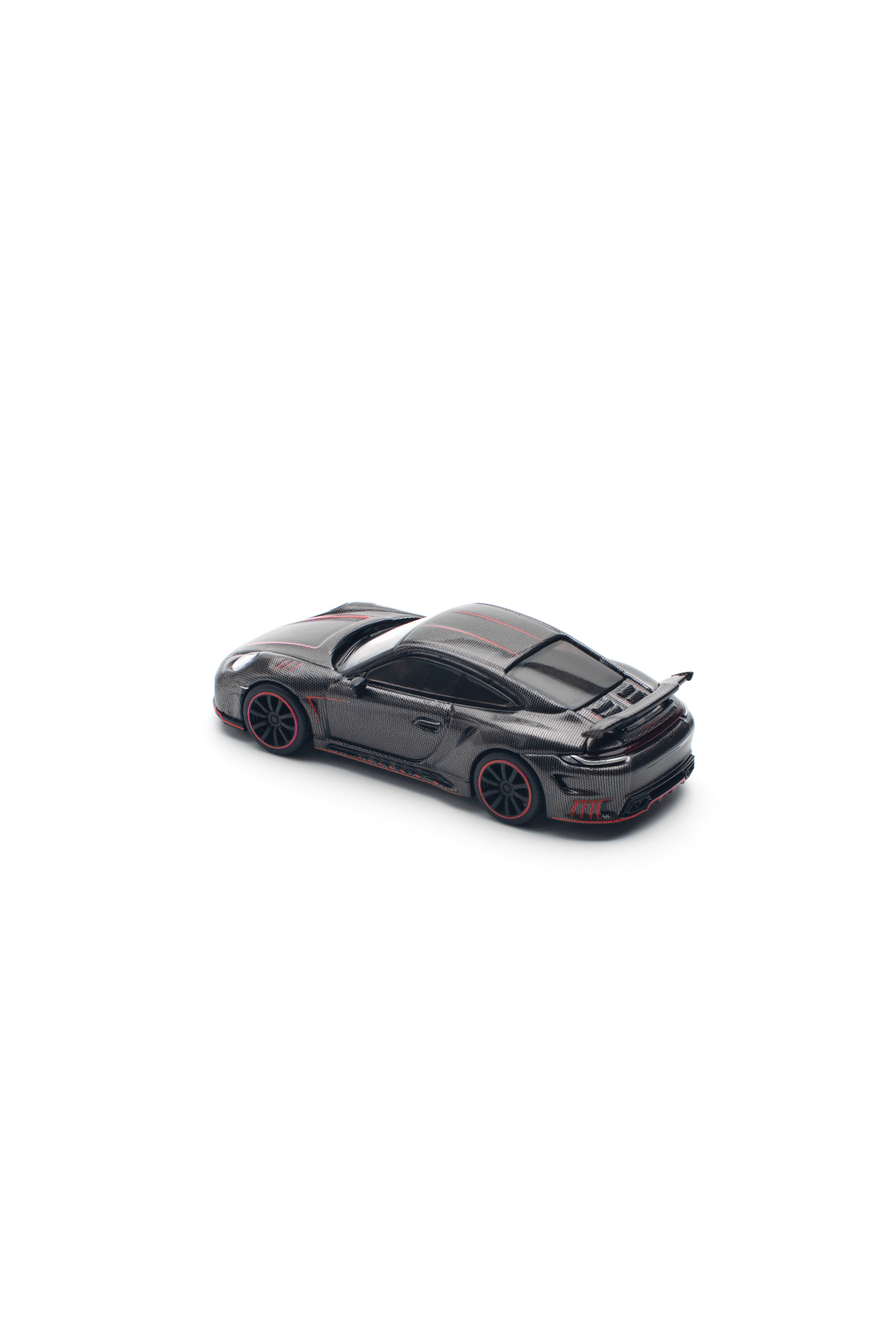 ماشین اسباب بازی POP RACE 1 64 PORSCHE 992 STINGER GTR CARBON EDITION RED STRIPES PR640192 HOT WHEELS